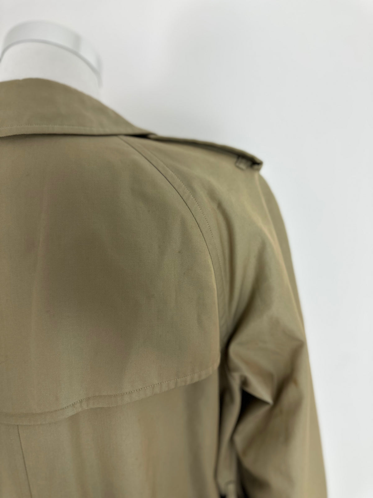 Vintage Burberry Trench Coat Oliv Size 10 S