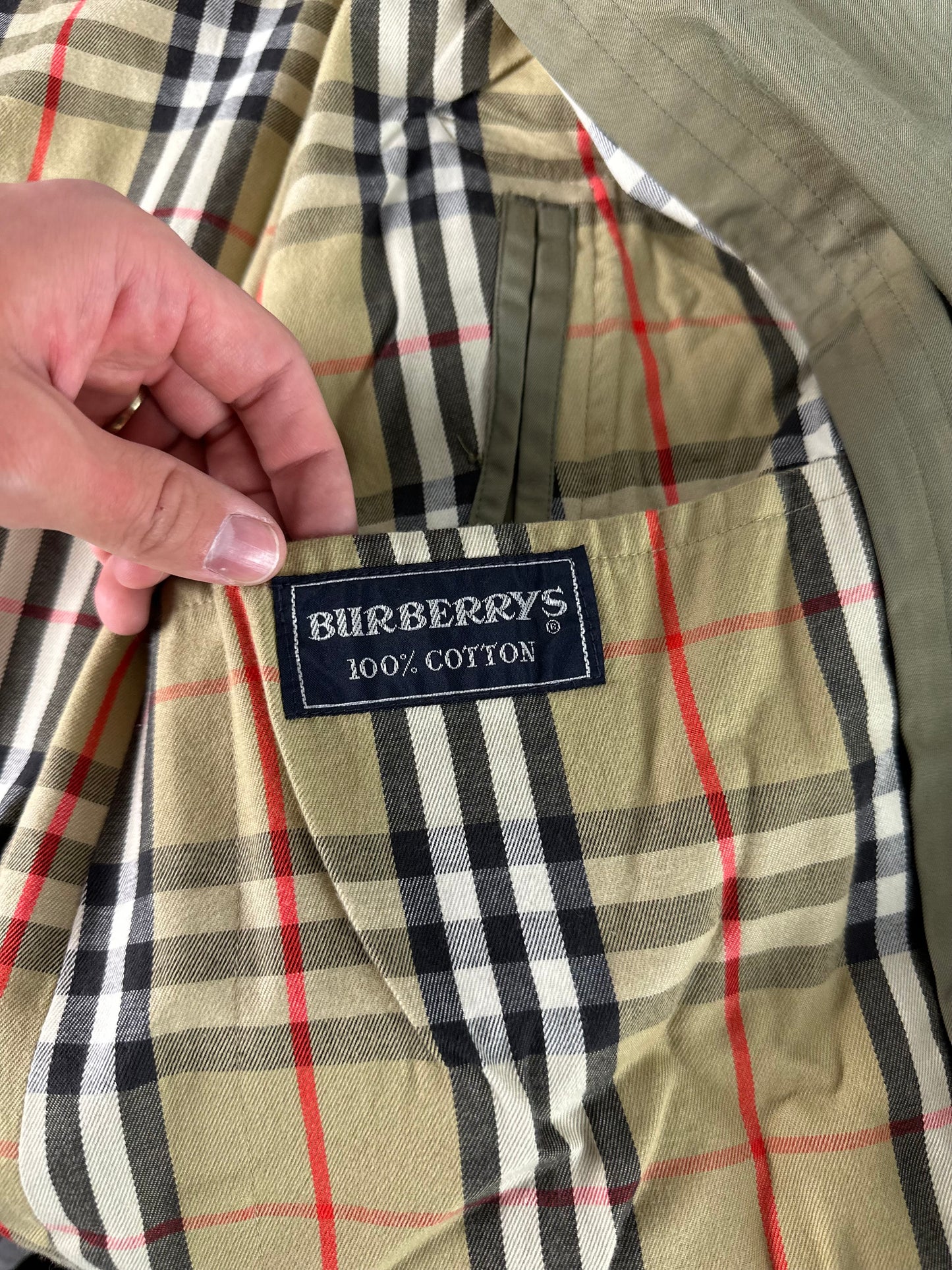 Vintage Burberry Car Coat Size 48 M
