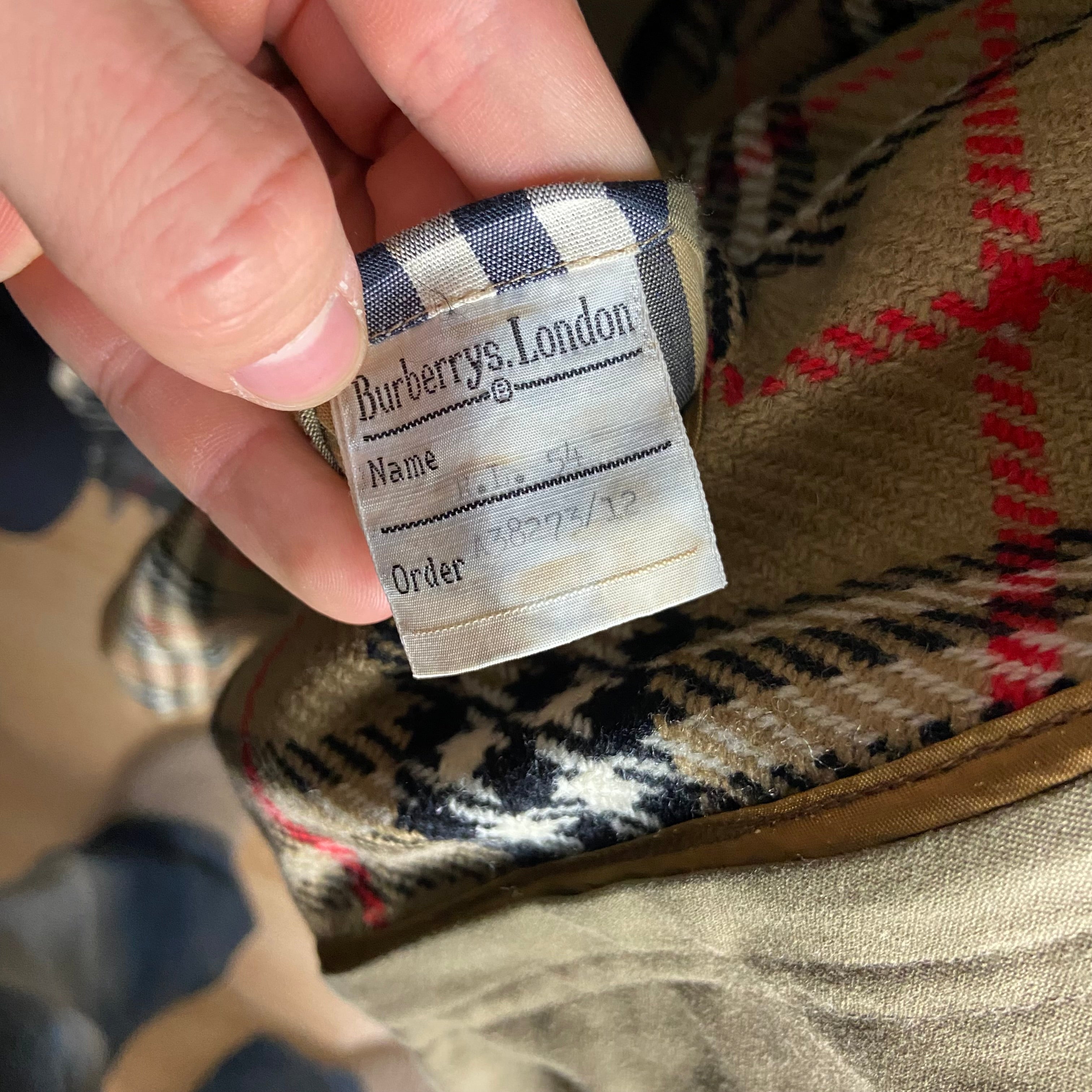 Burberry Trenchcoat Size 54/XL including Inlet