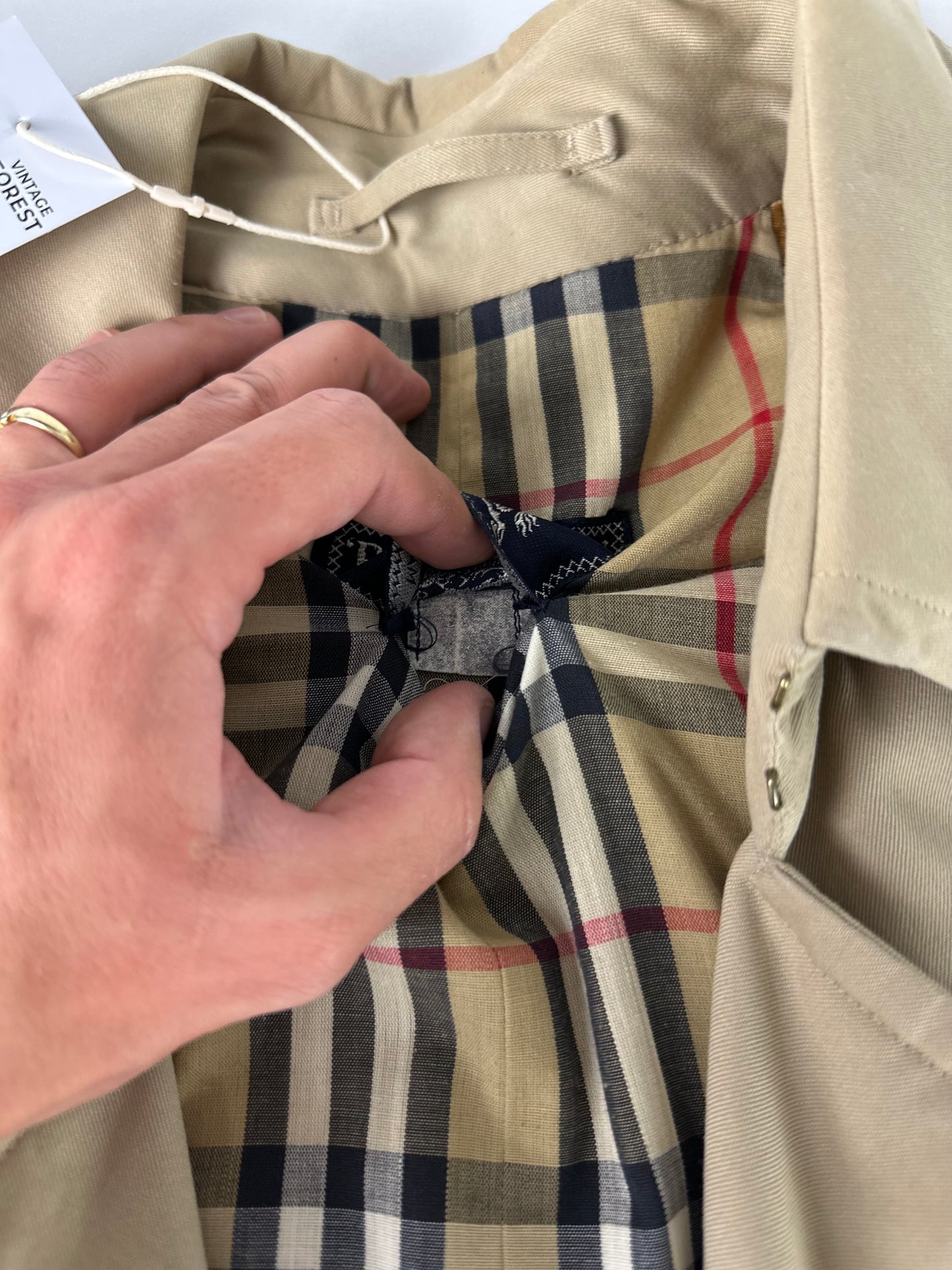 Vintage Burberry Trench Coat Size 48 M