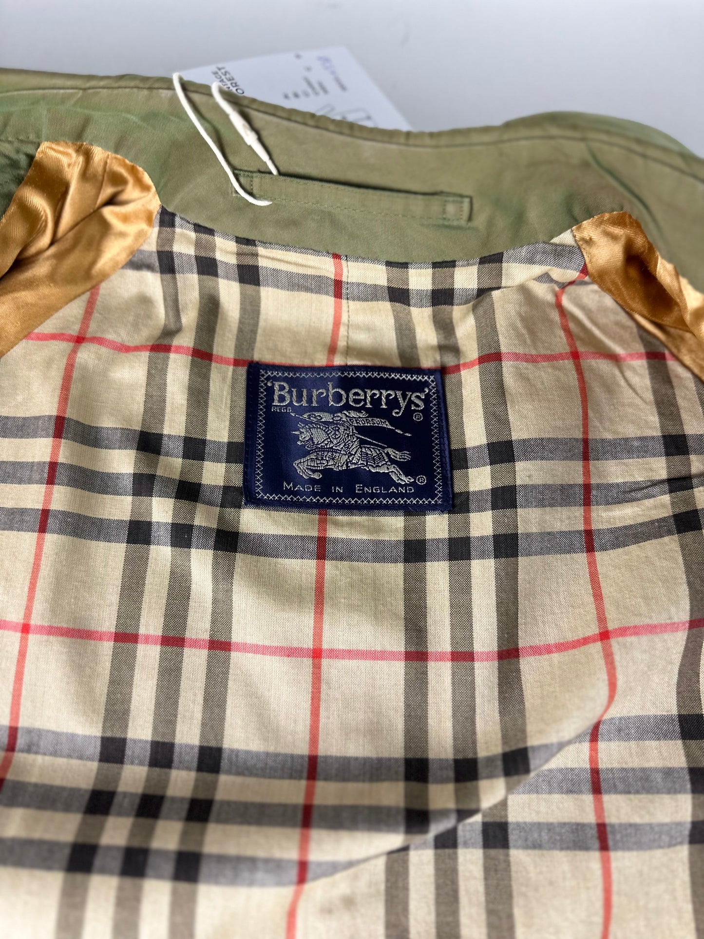 Vintage Burberry Car Coat Size 46 S