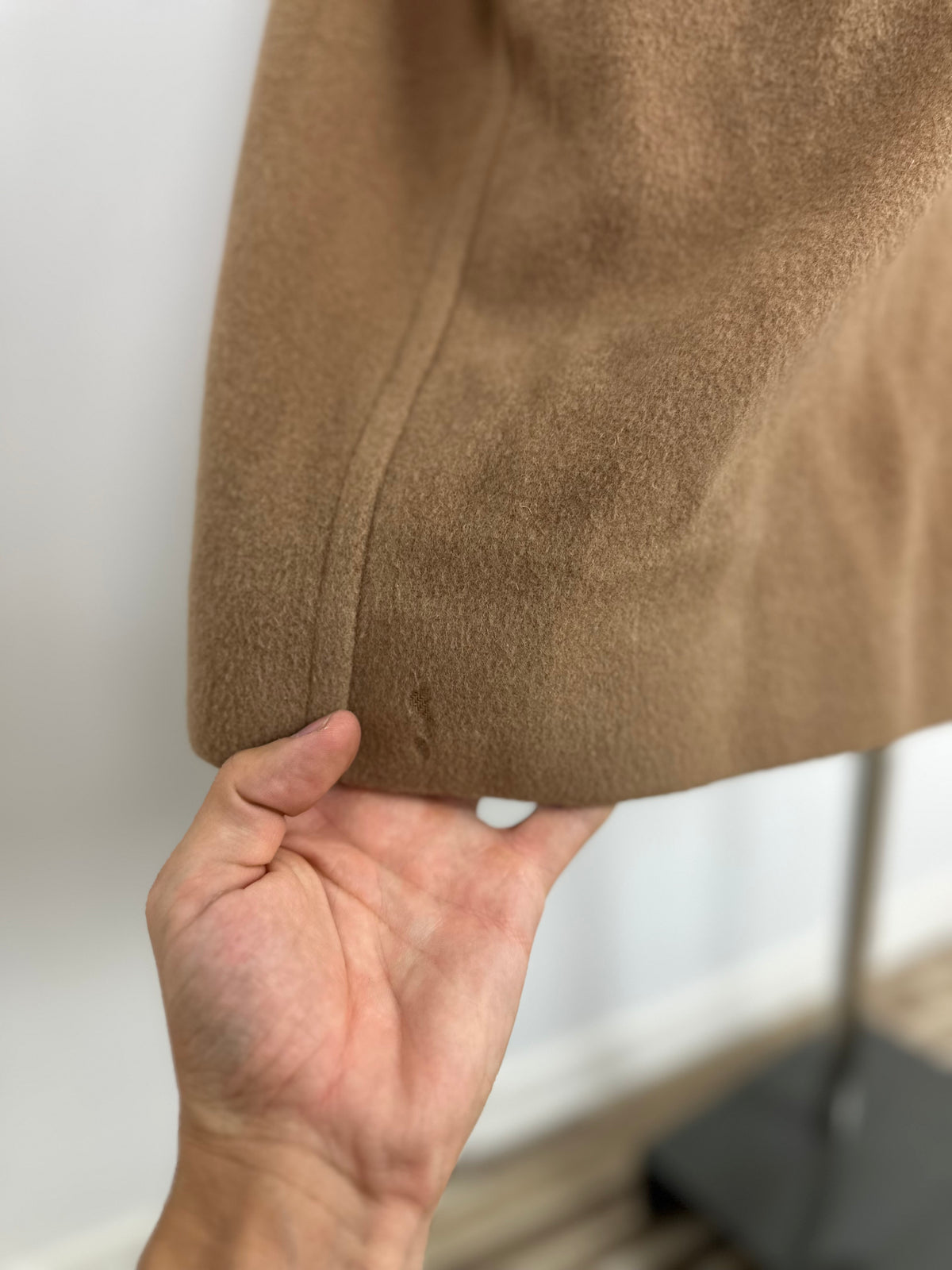 Vintage Burberry Wool Coat Beige Size 56 XL
