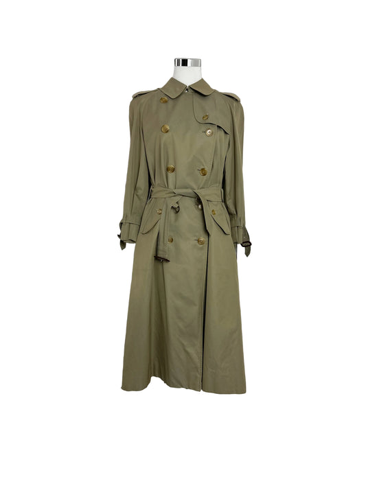 Vintage Burberry Trench Coat Size 12 M