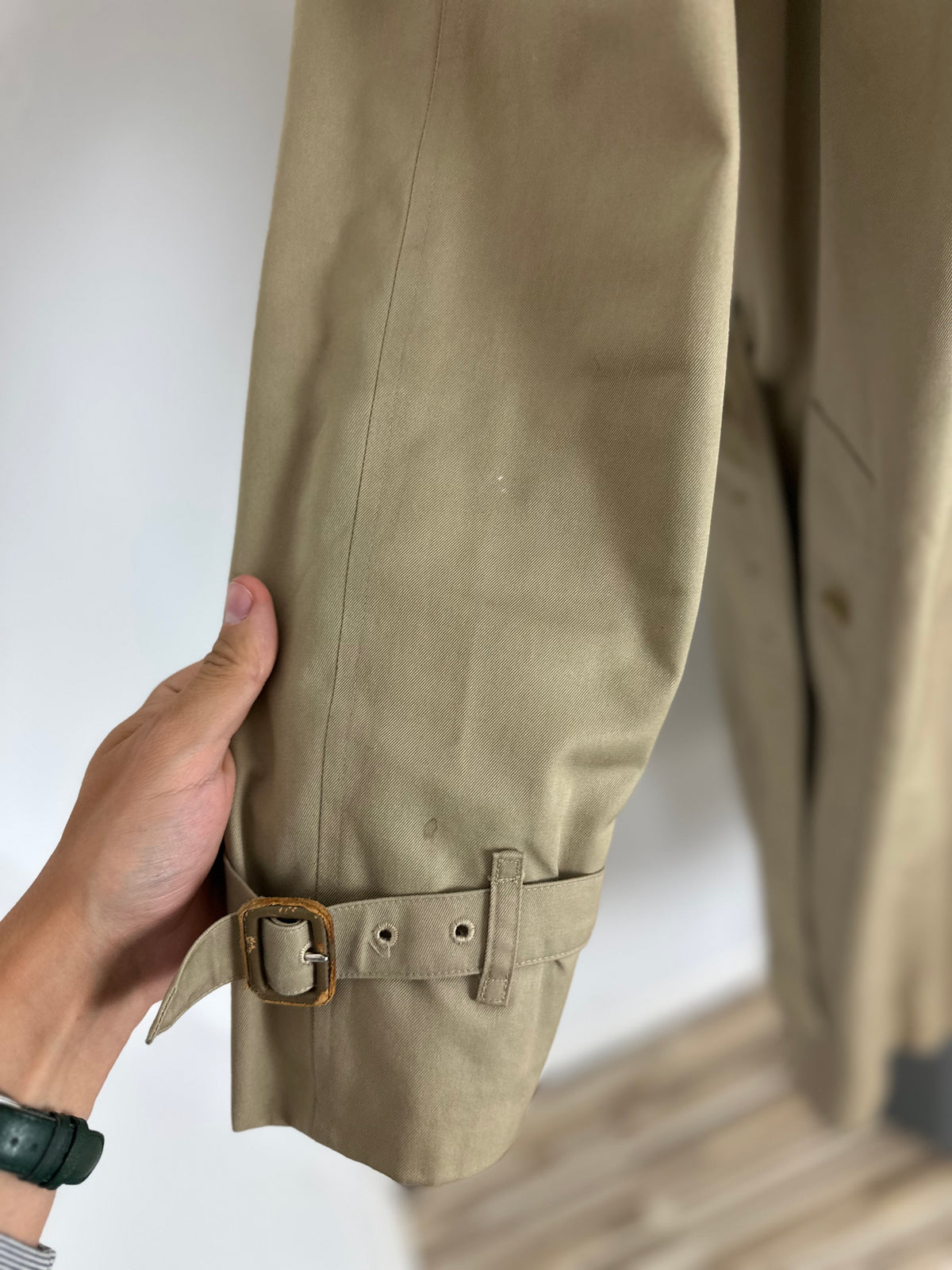 Vintage Burberry Trench Coat Beige Size 10 S