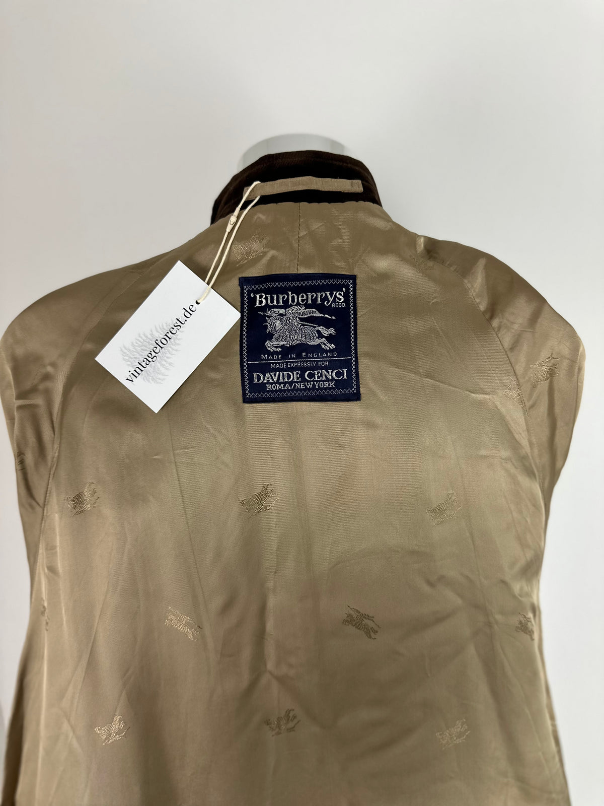 Vintage Burberry Wool Coat Brown Size 14 L