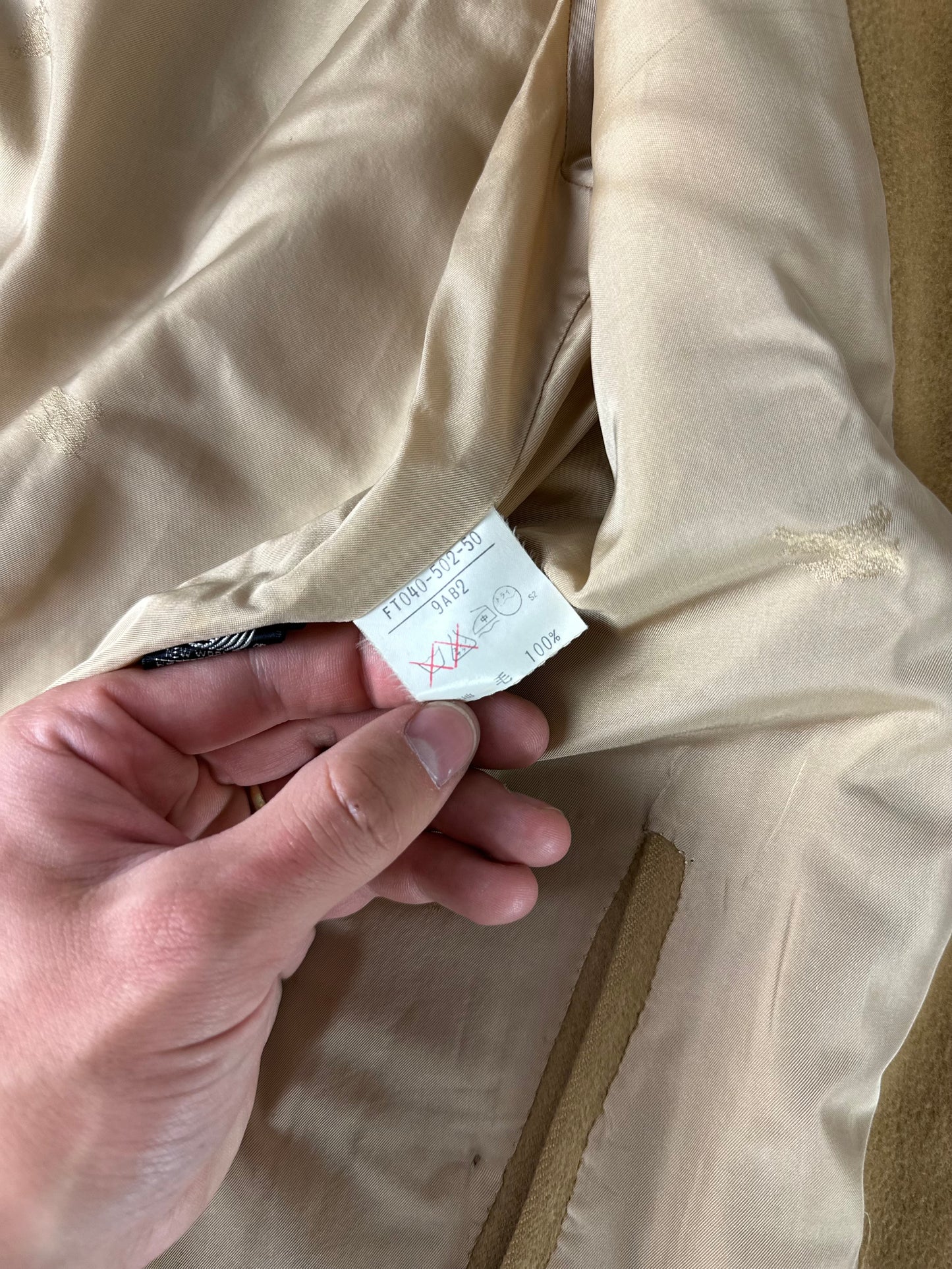 Vintage Burberry Wool Coat Size 10 S