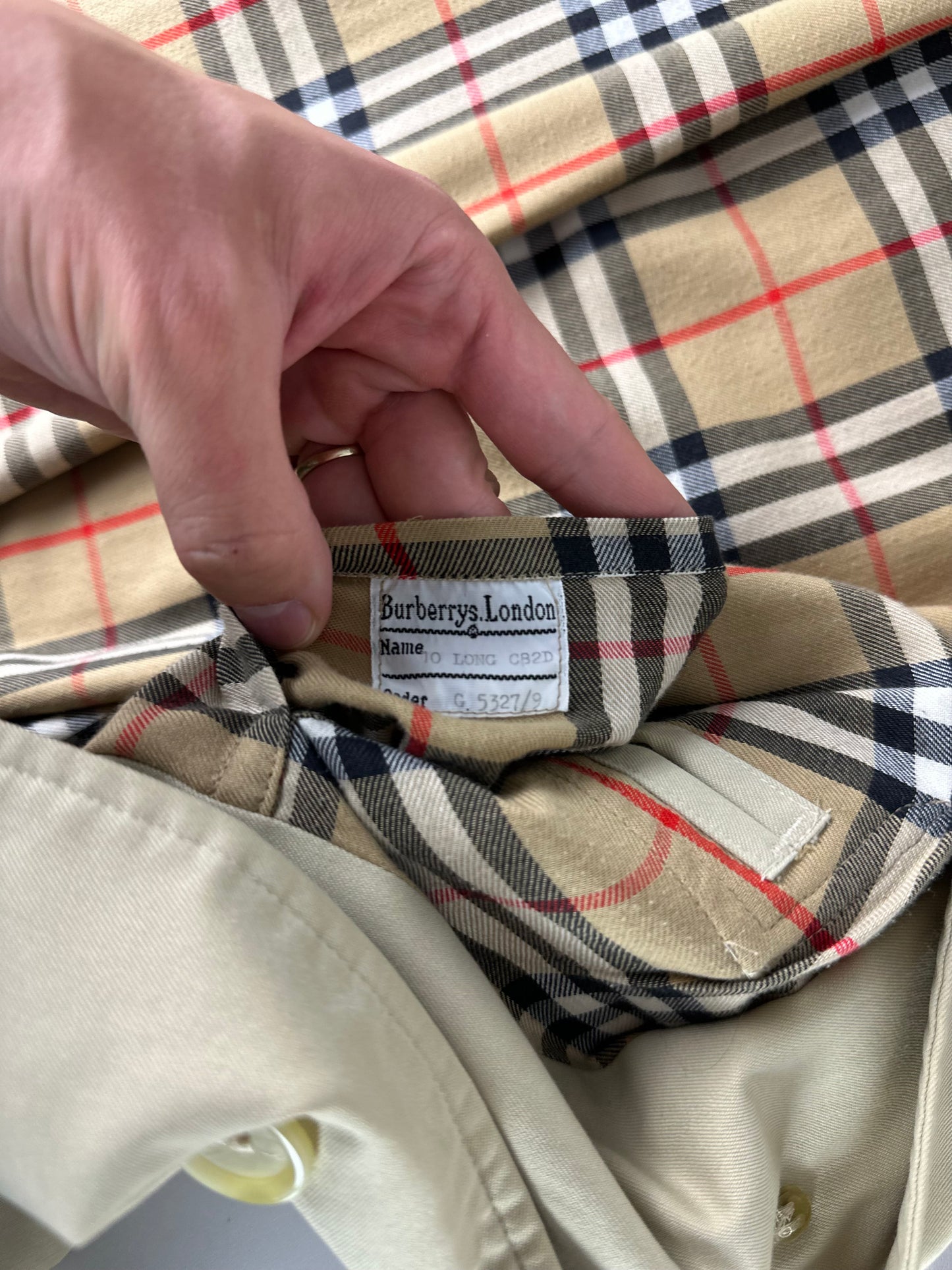 Vintage Burberry Car Coat Size 12 M