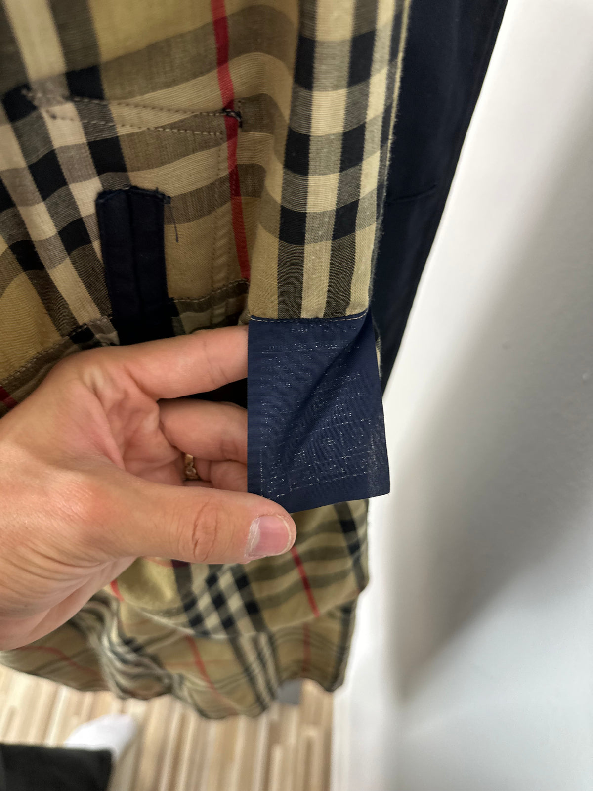 Vintage Burberry Car Coat Navy Size 52 L