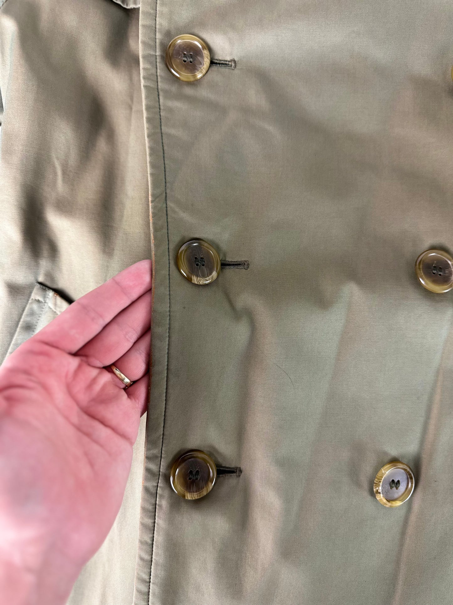 Vintage Burberry Trench Coat Size 46 S