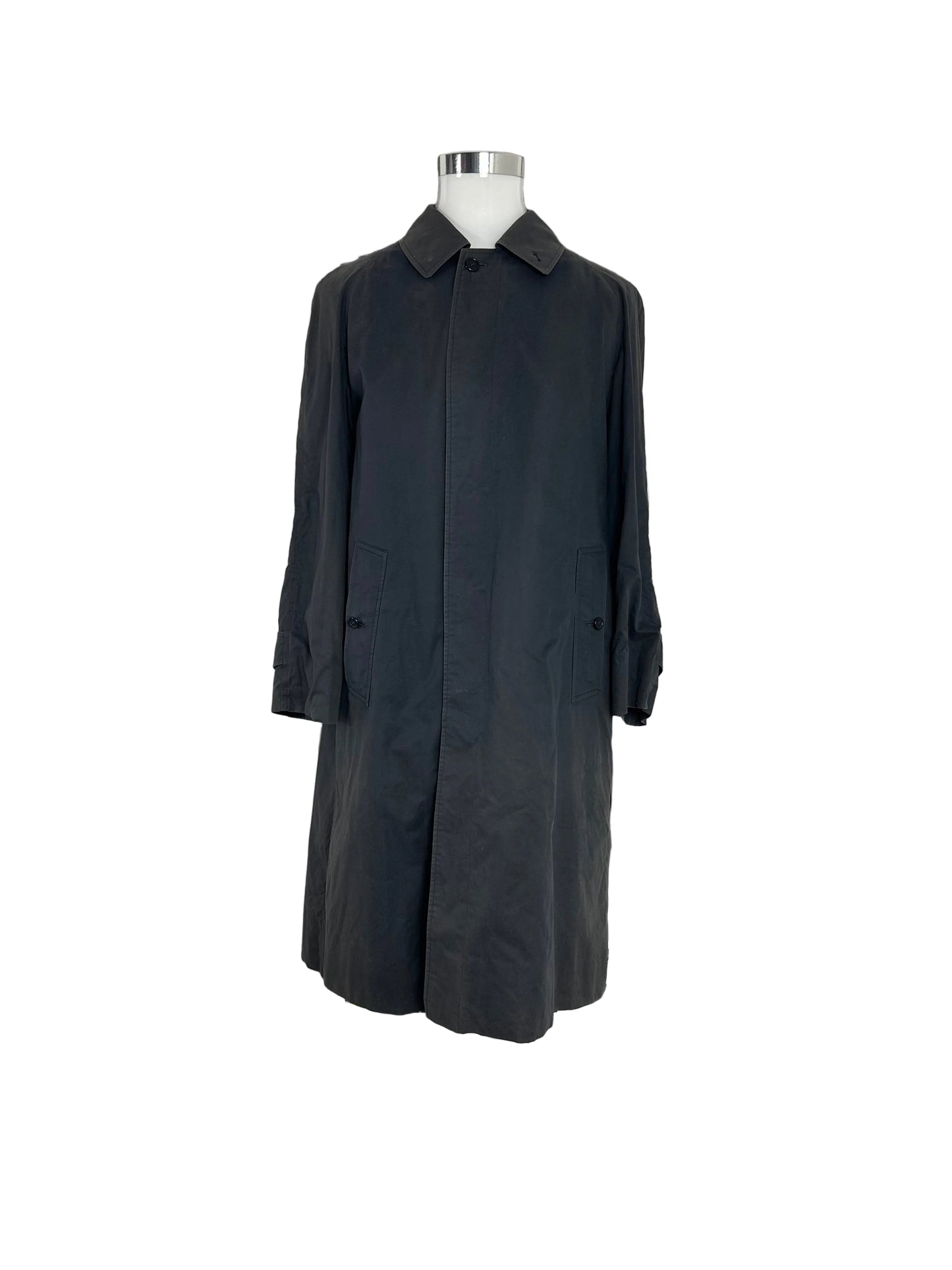 Vintage Burberry Car Coat Size 48 M With Lining