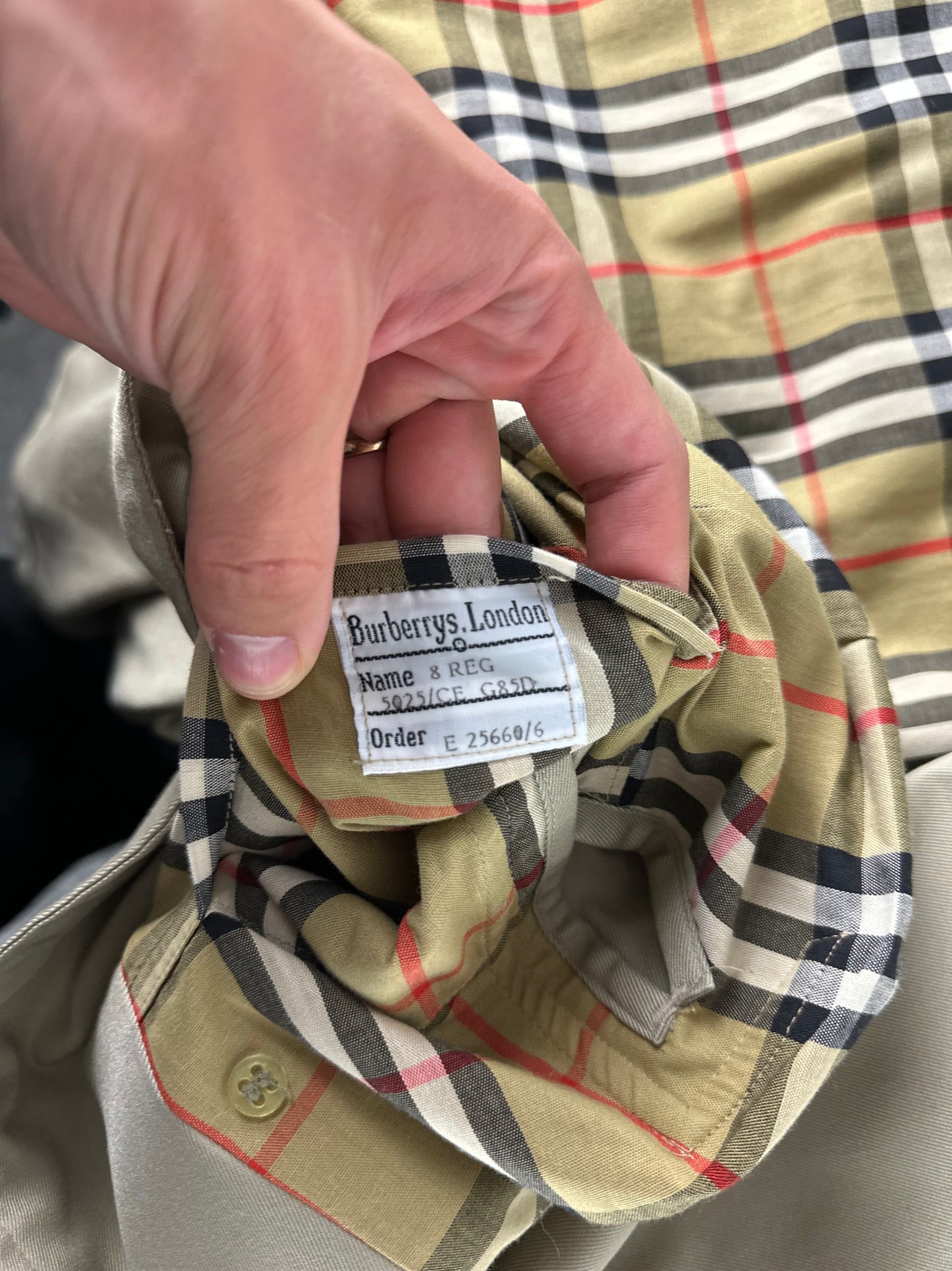 Vintage Burberry Trench Coat Size 8 XS