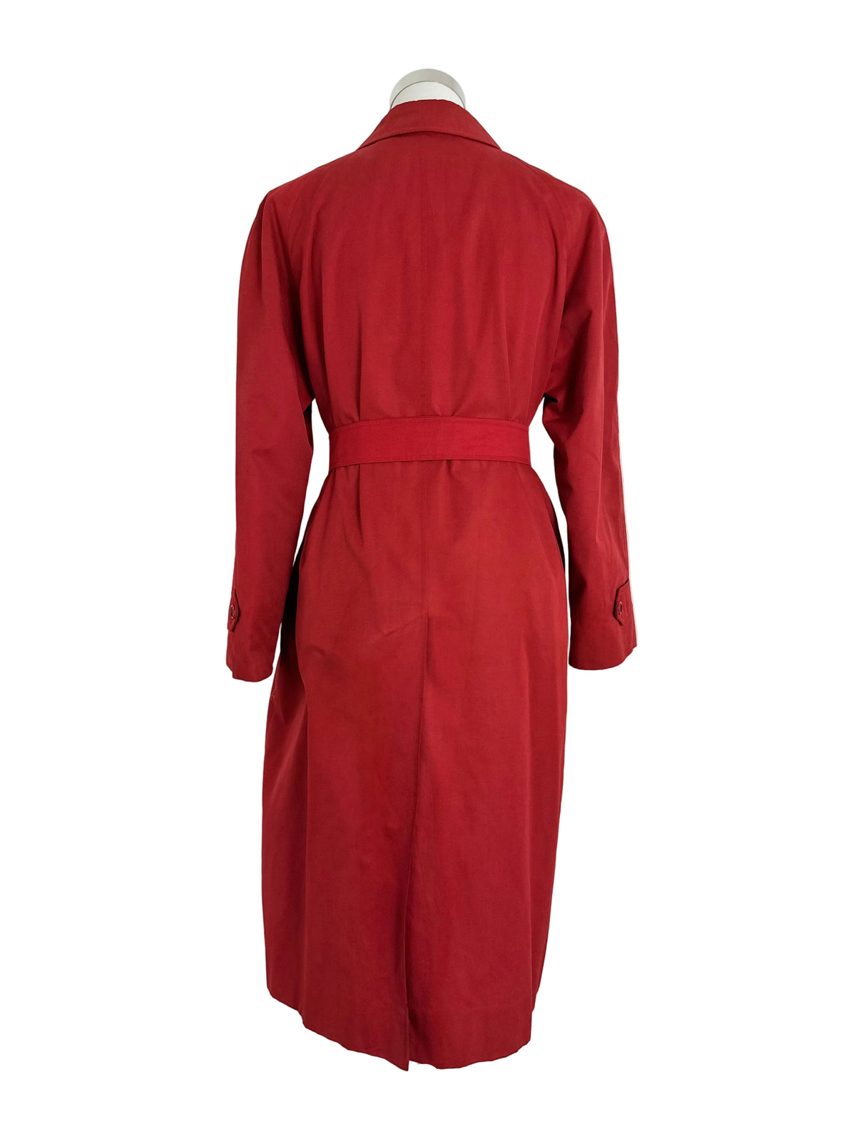 Vintage Burberry Trench Coat Red Size 14 L
