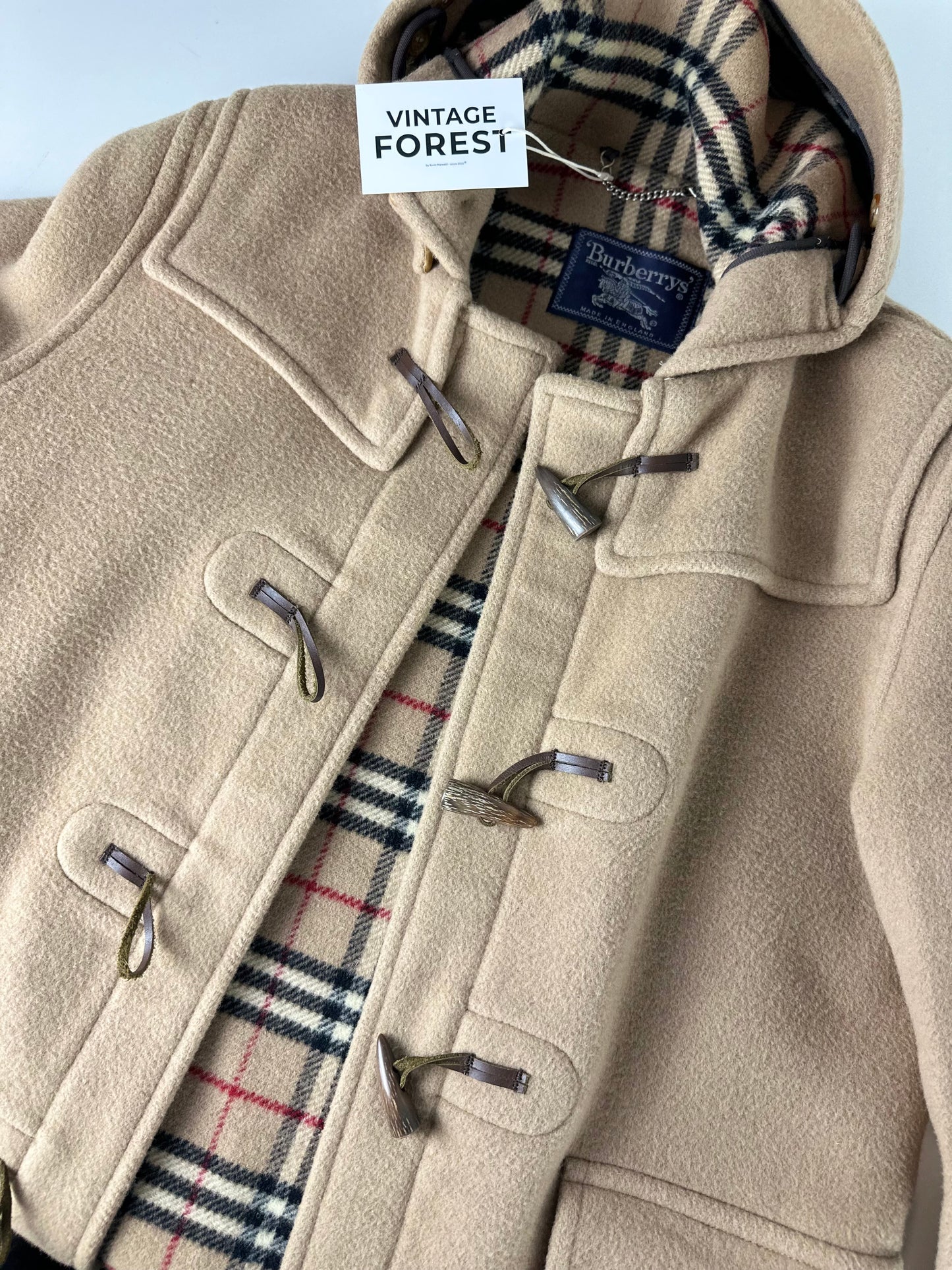 Vintage Burberry Duffle Coat Size 12 M