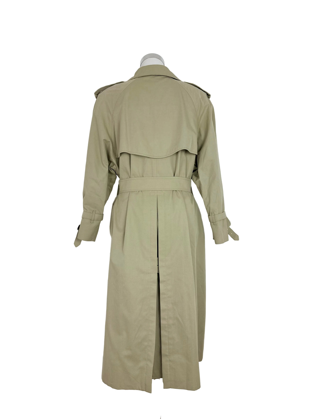 Vintage Burberry Trench Coat Creme Size 14 L