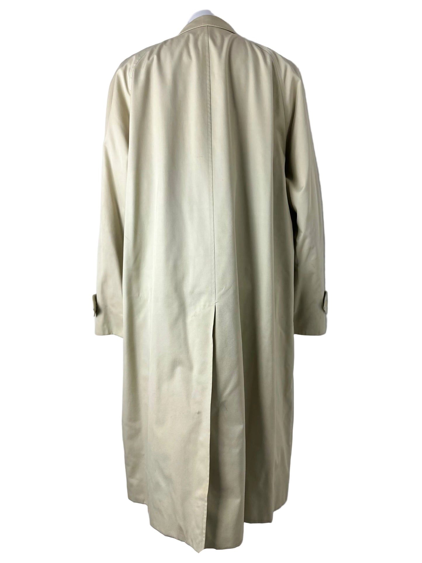 Vintage Burberry Car Coat Creme Size 54 XL