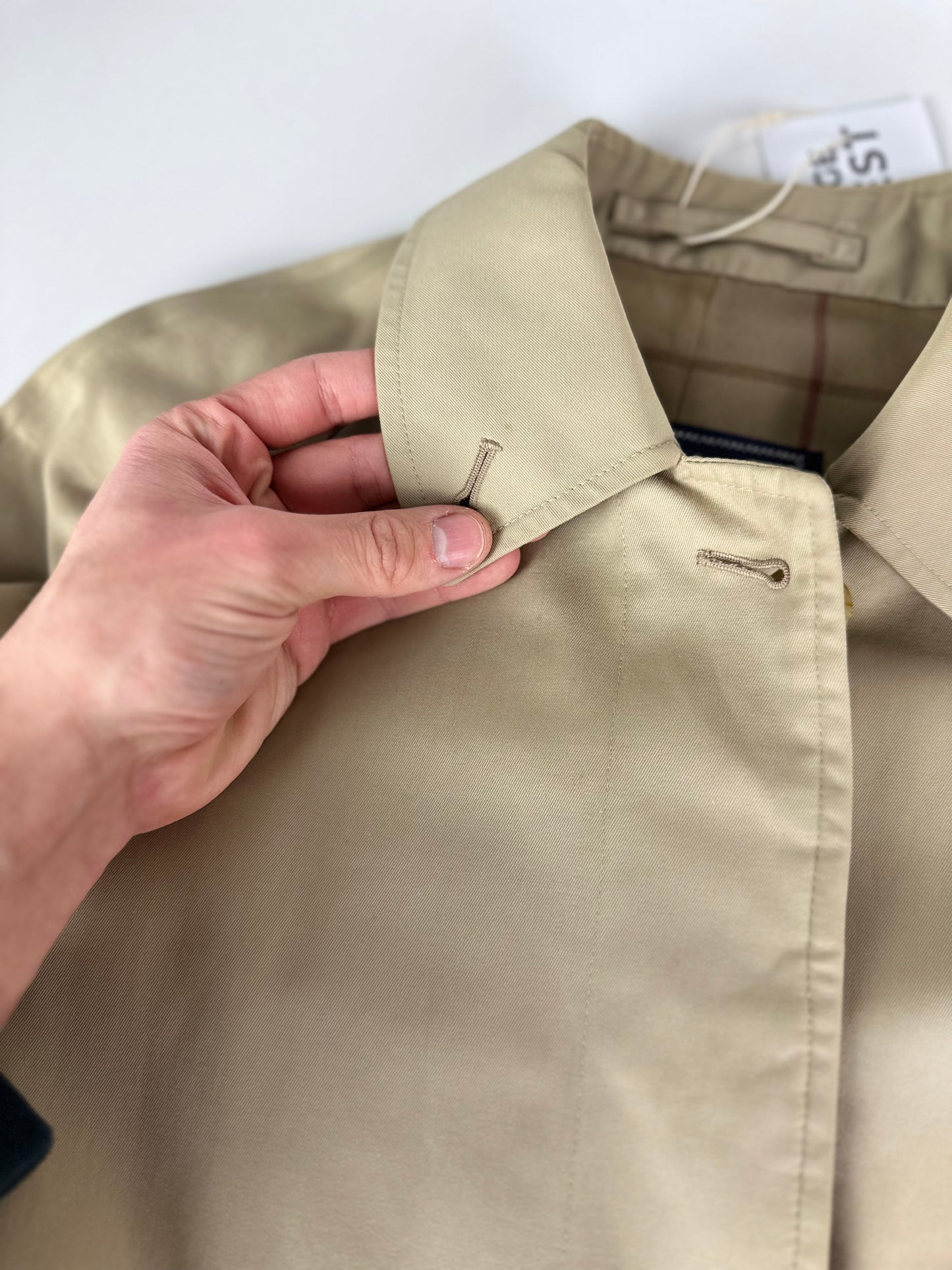 Vintage Burberry Car Coat Beige Size 6 XXS