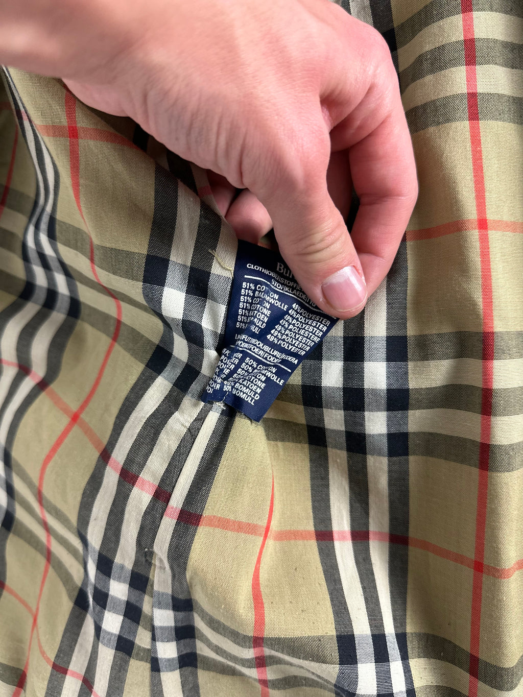 Burberrys Trenchcoat (14/L) including Inlet