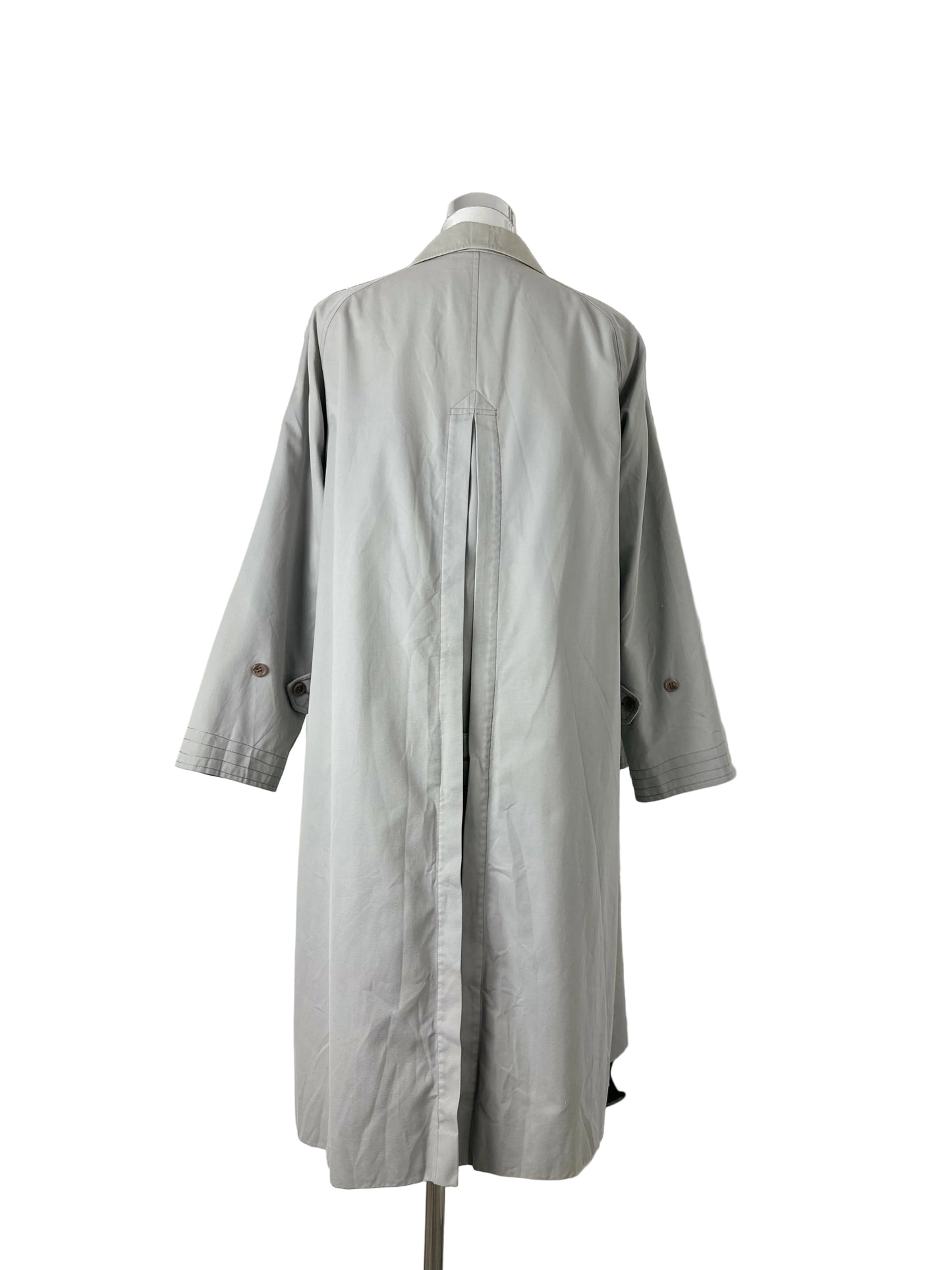 Vintage Burberry Car Coat Grey Size 14 L