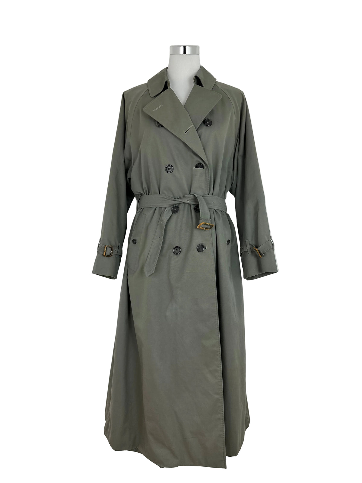 Vintage Burberry Trench Coat Grey Size 14 L