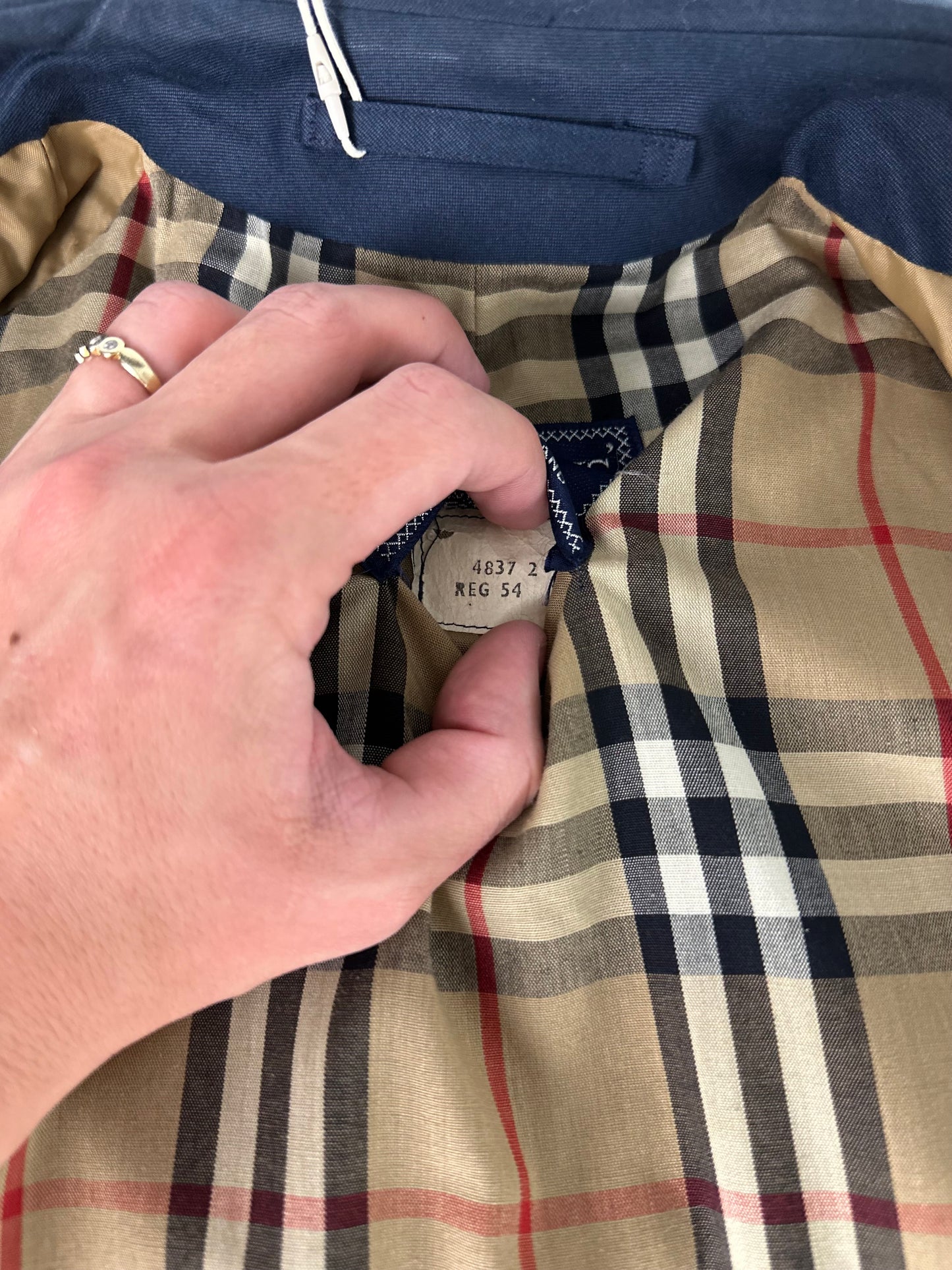 Vintage Burberry Car Coat Size 56 XL