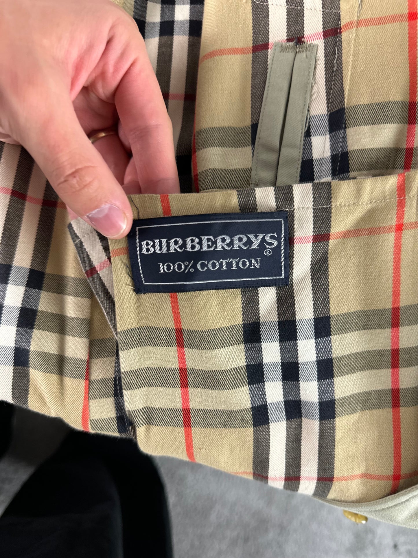 Vintage Burberry Car Coat Size 12 M