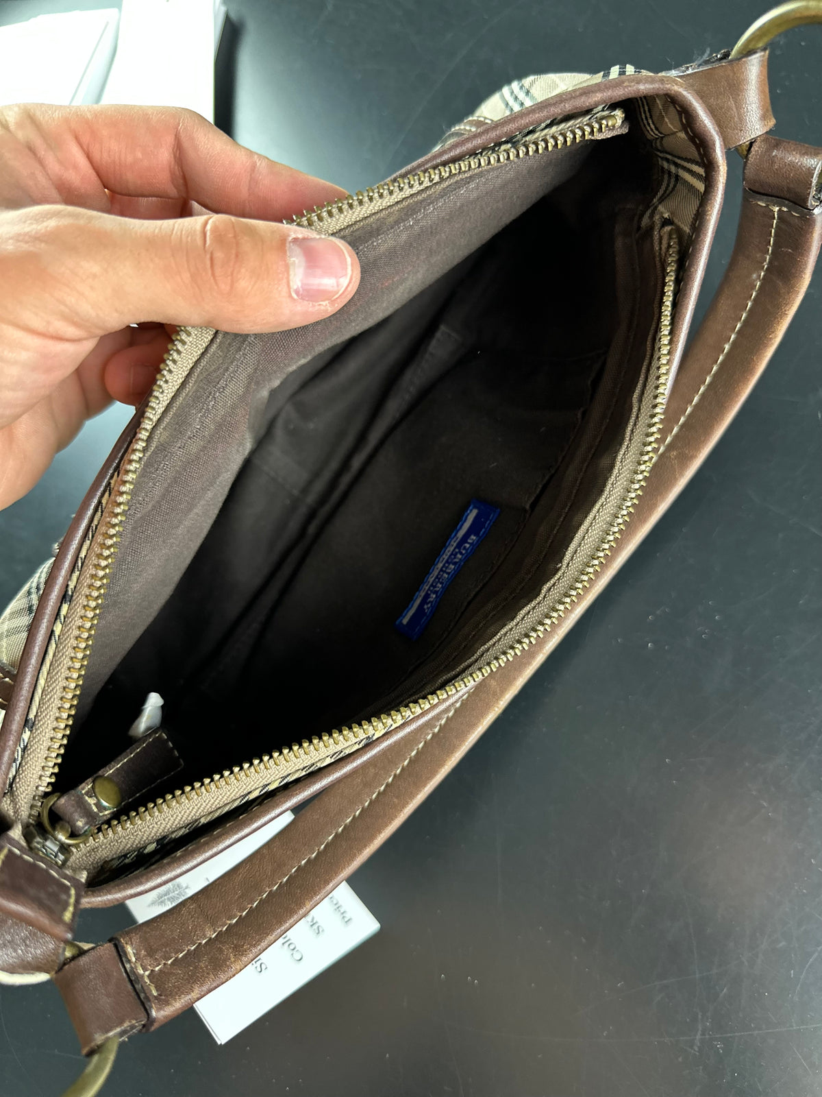Vintage Burberry Blue Label Nova Check Shoulder Bag
