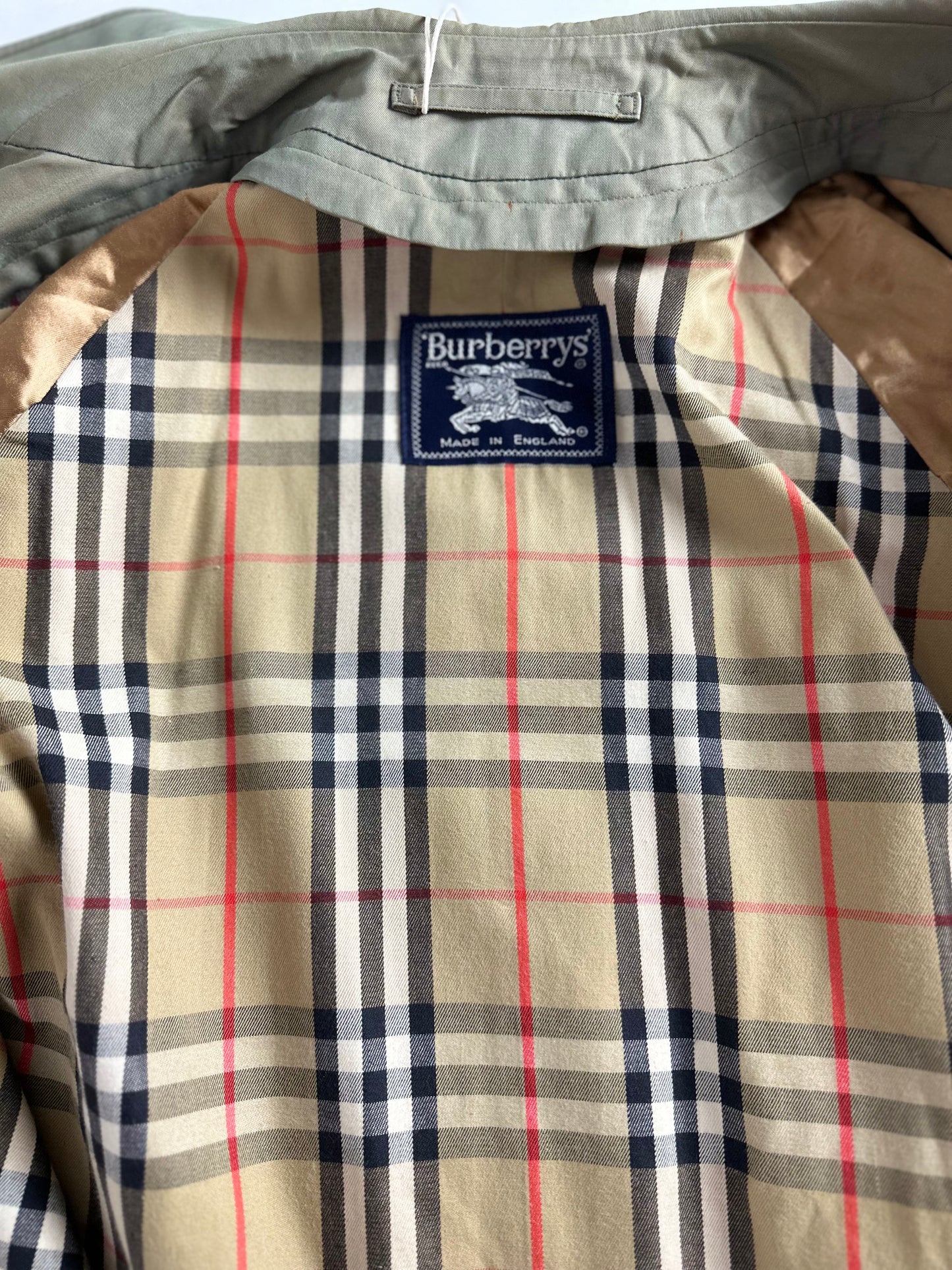 Vintage Burberry Car Coat Khaki Size 46 S