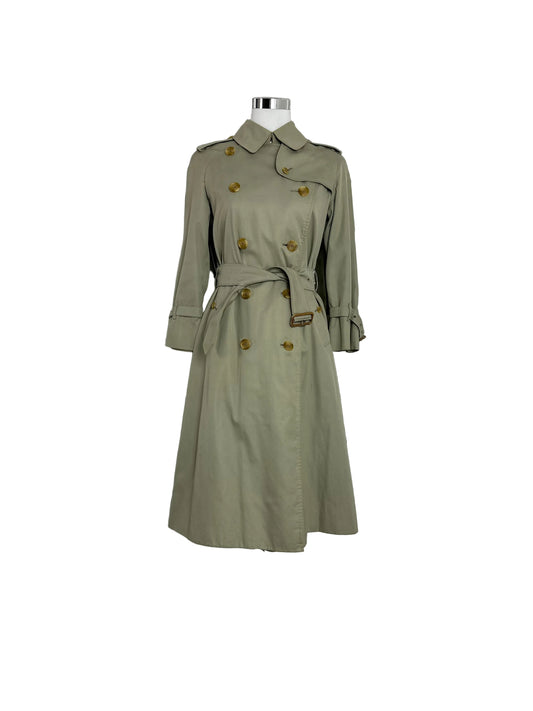 Vintage Burberry Trench Coat Size 6 XXS