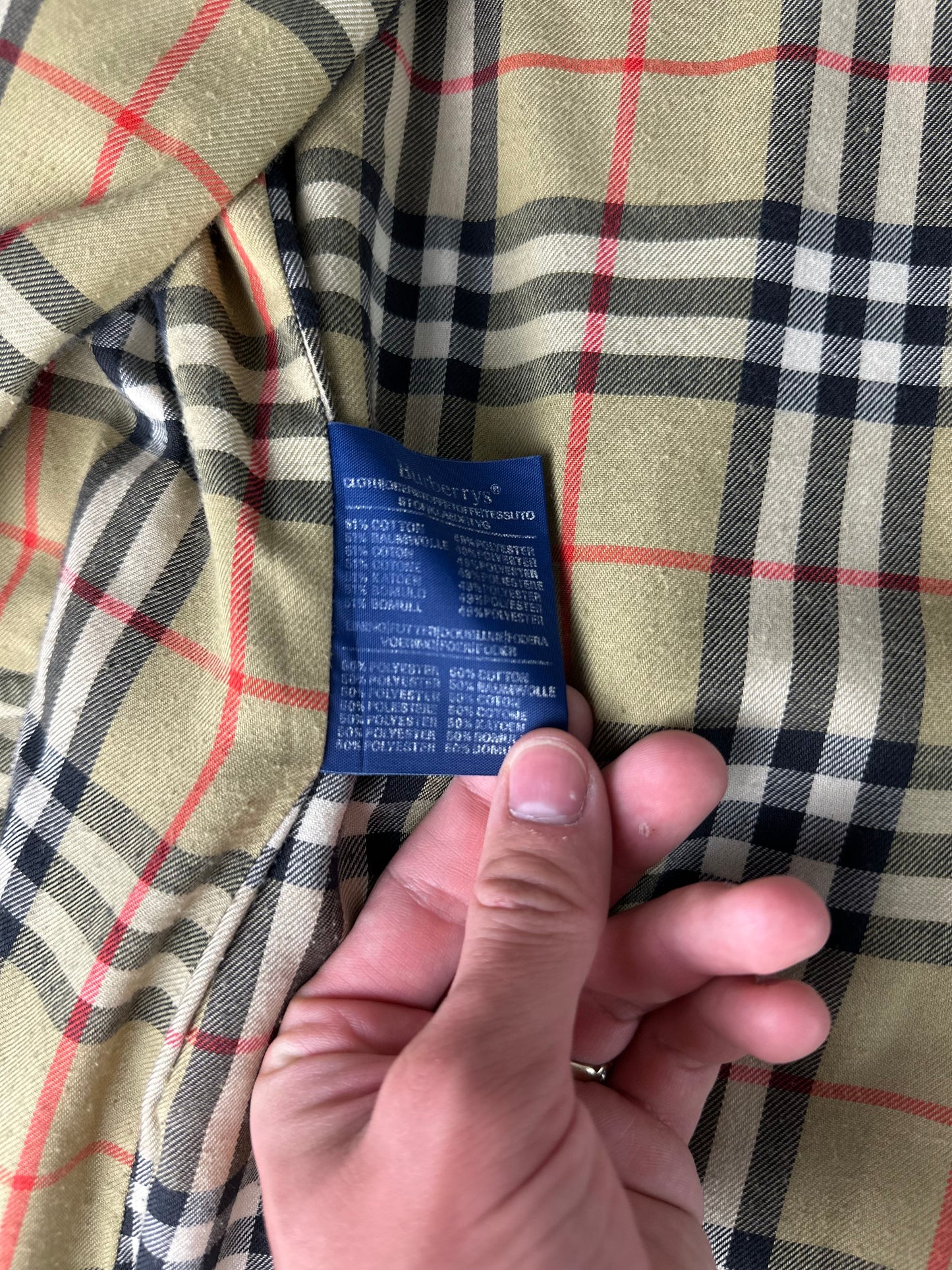 Vintage Burberry Trench Coat Size 48 M