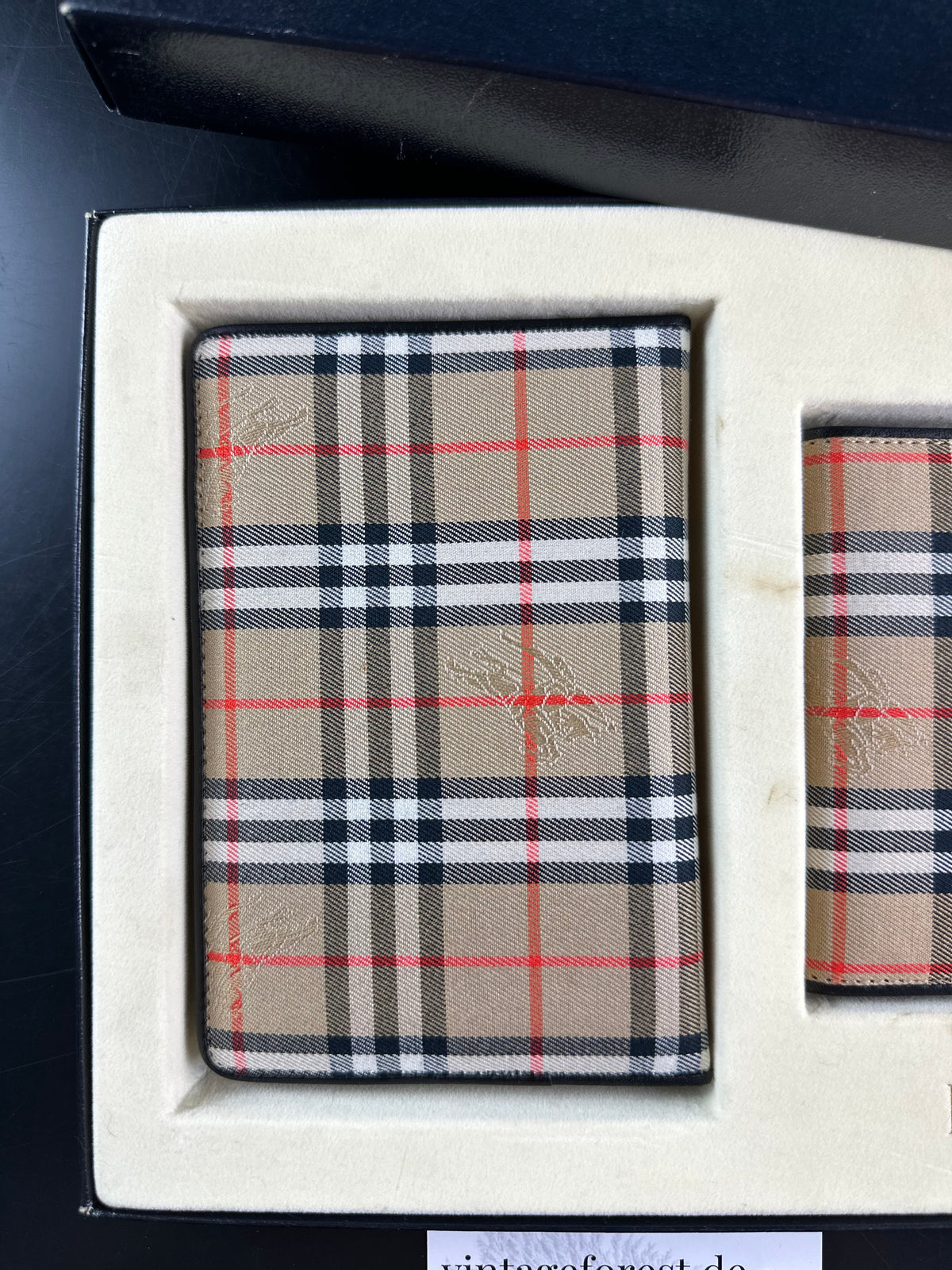 Vintage Burberry Nova Check Agenda Planner Notebook Cover