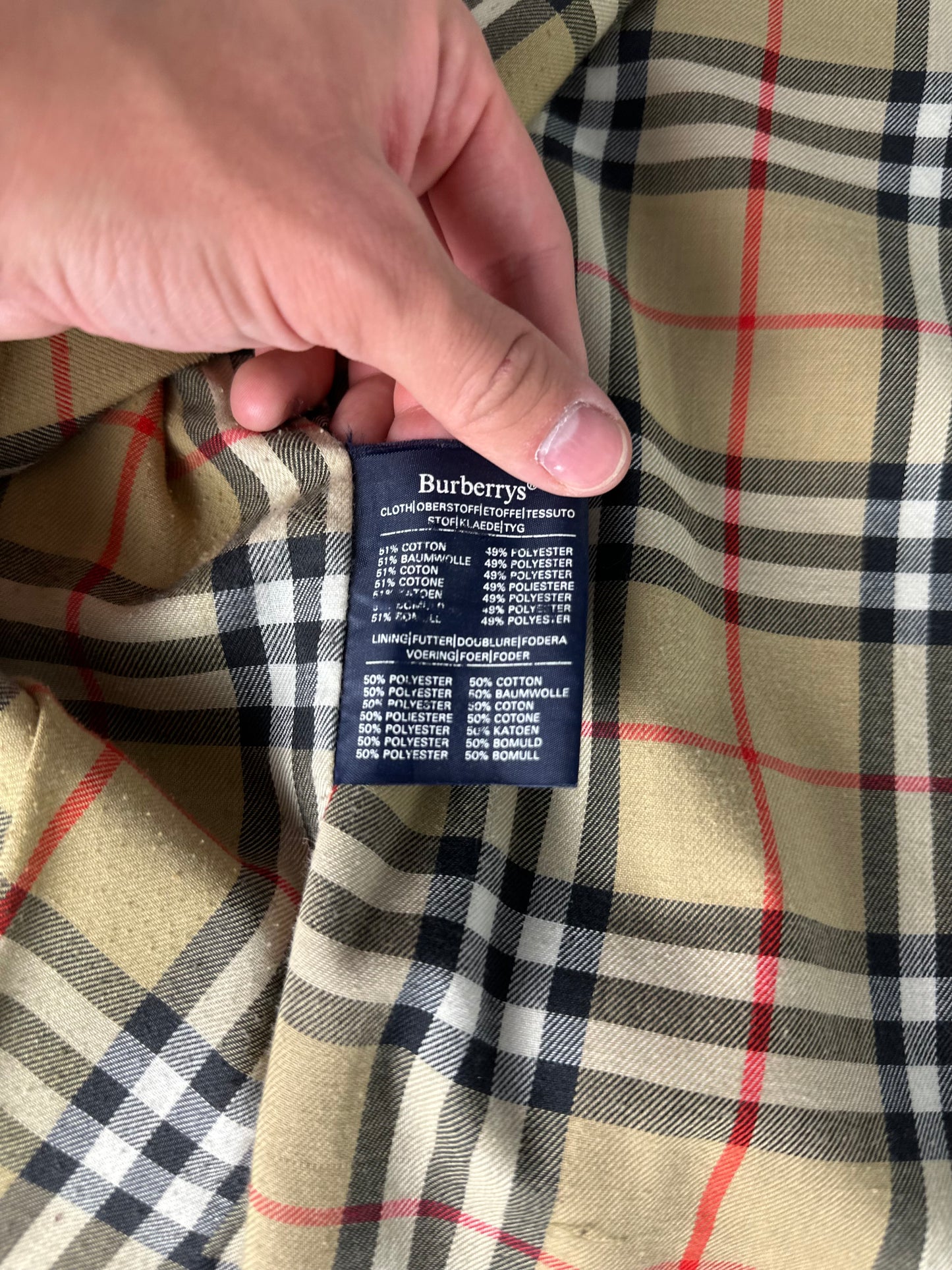 Vintage Burberry Trench Coat Size 50 L