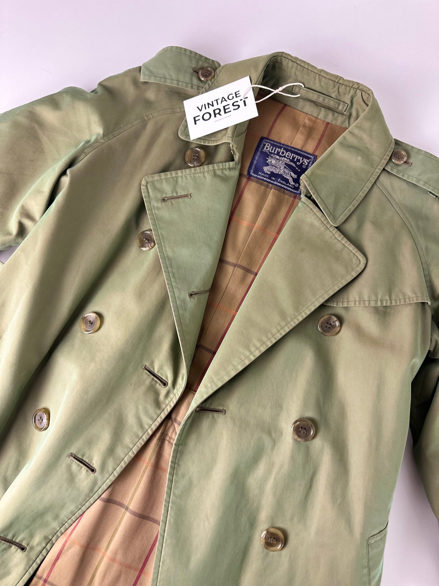 Vintage Burberry Trench Coat Size 8 XS