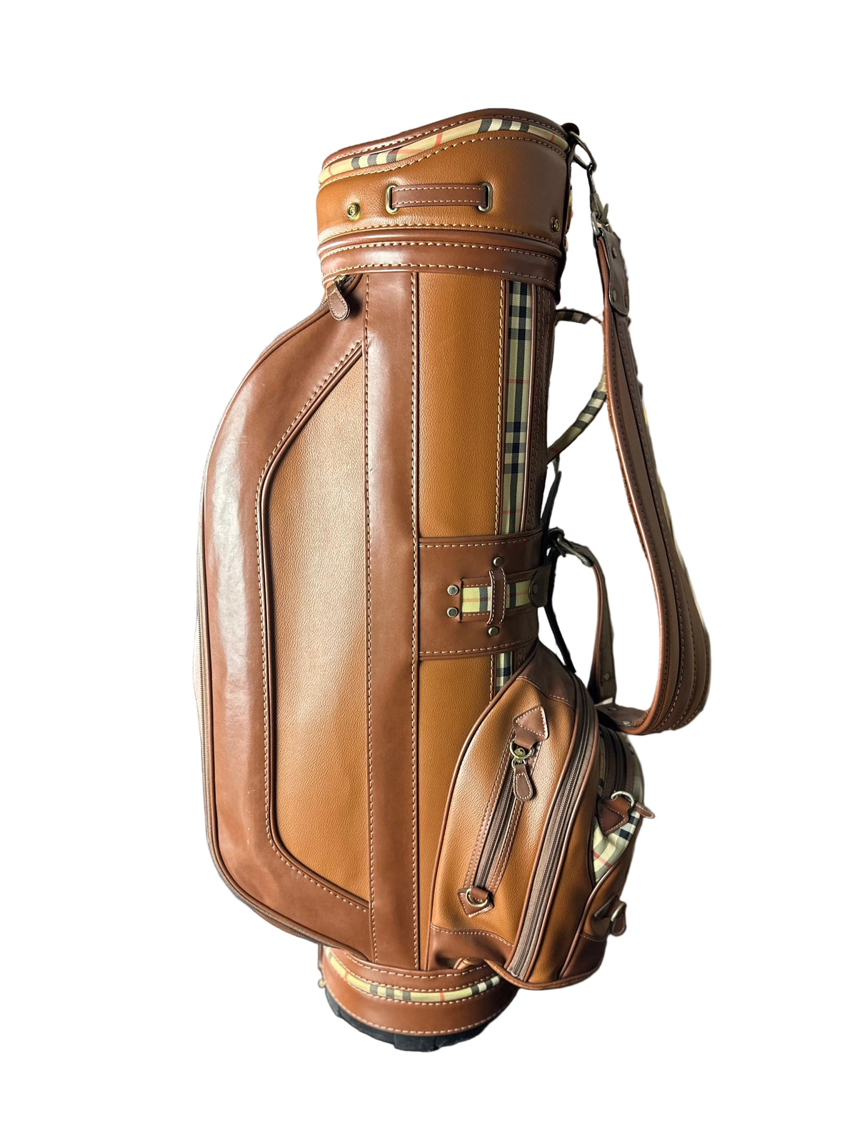 Vintage Burberry Nova Check Golf Caddy Bag