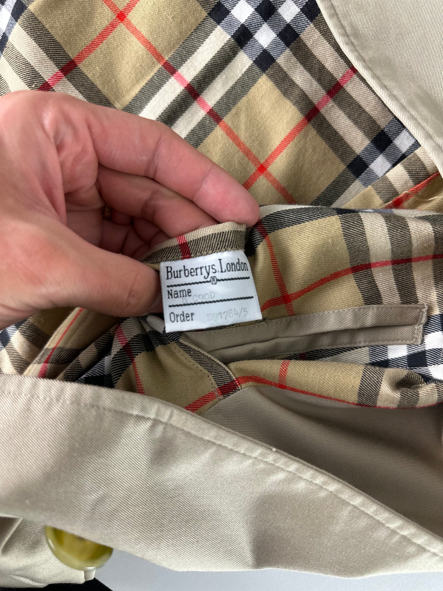 Vintage Burberry Car Coat Size 10 S