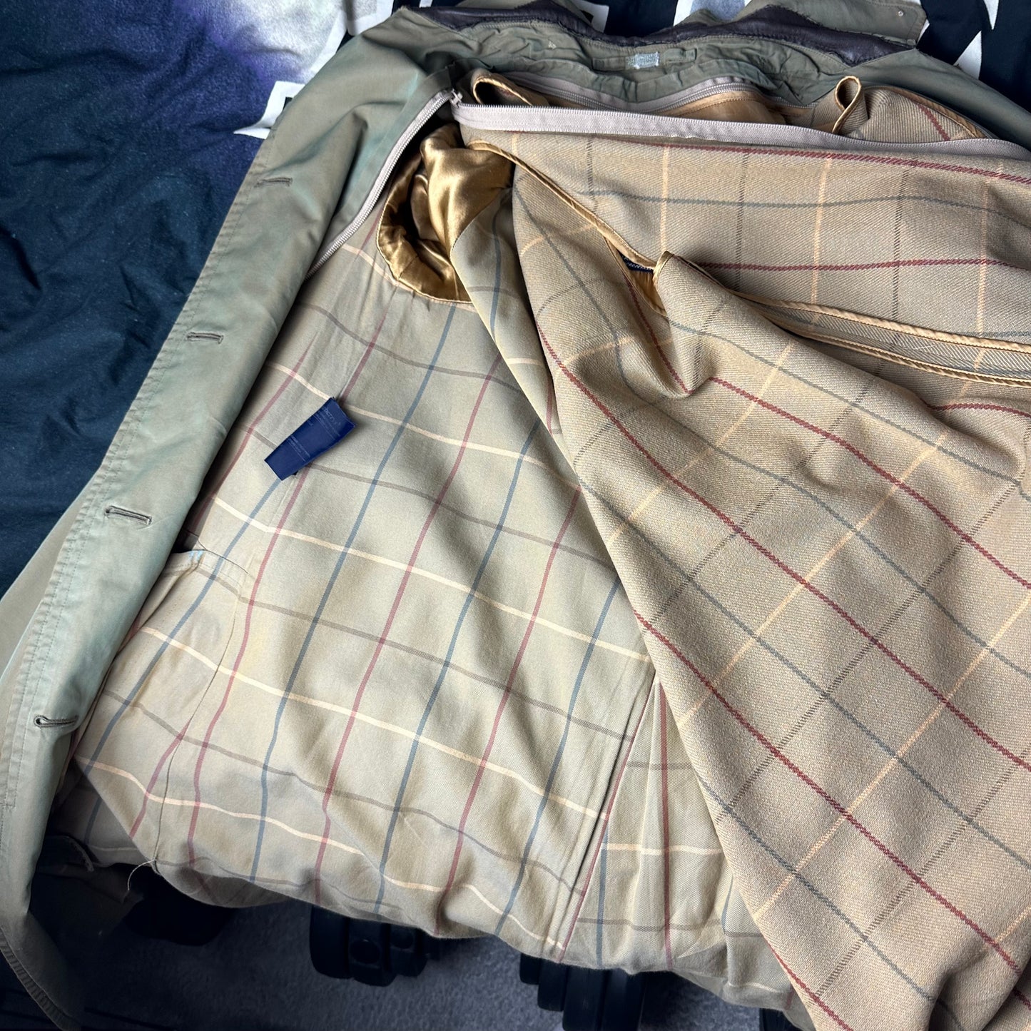 Vintage Burberry Trench Coat Khaki Size 12 M