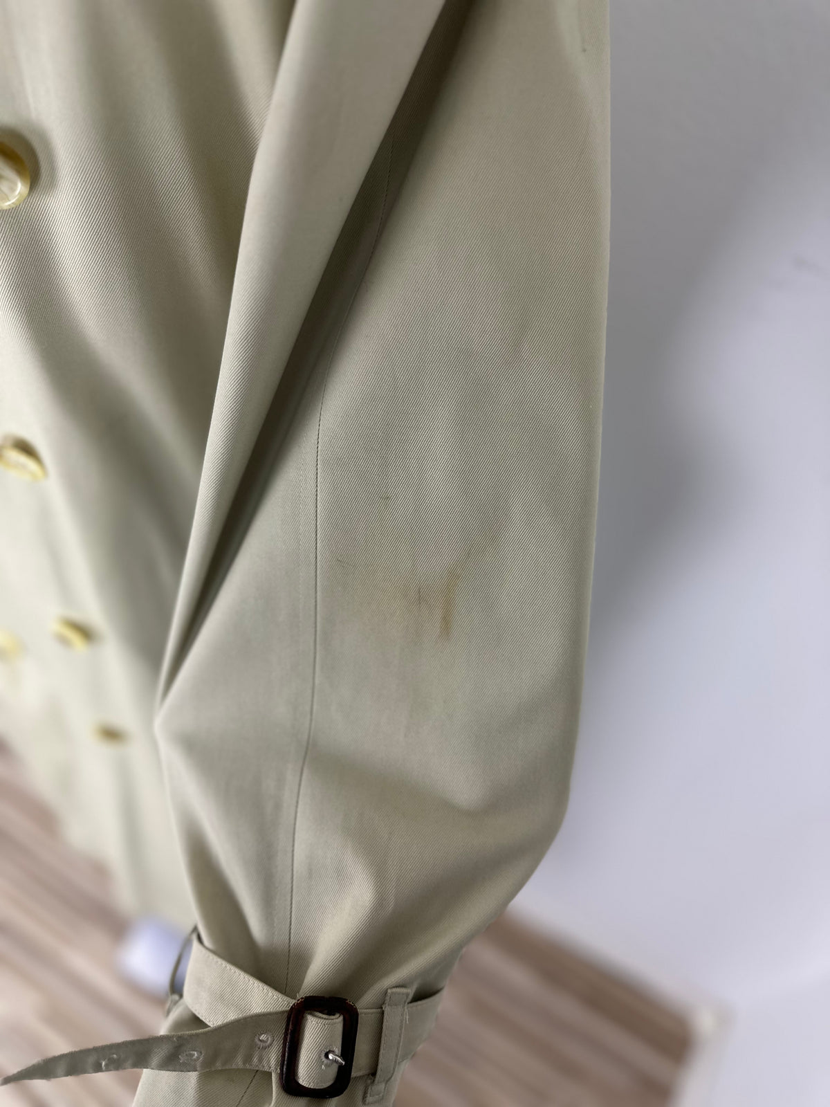 Vintage Burberry Trench Coat Creme Size 50 L