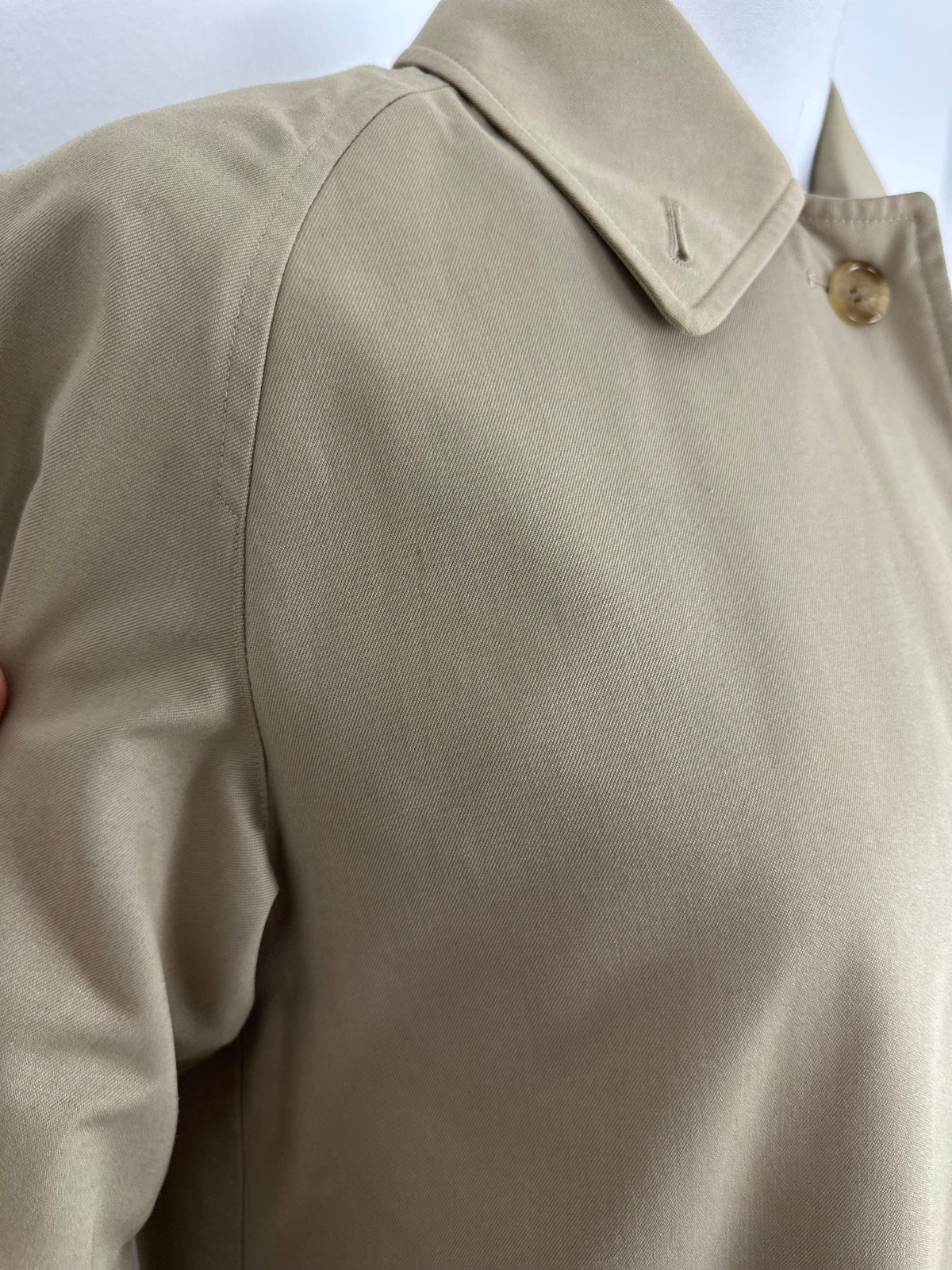Vintage Burberry Car Coat Beige Size 10 S