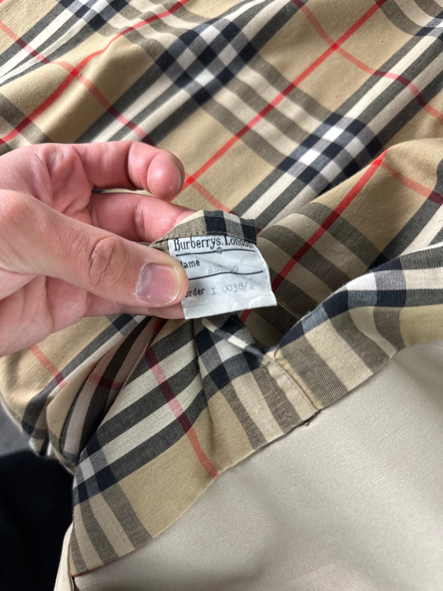 Vintage Burberry Car Coat Size 50 L