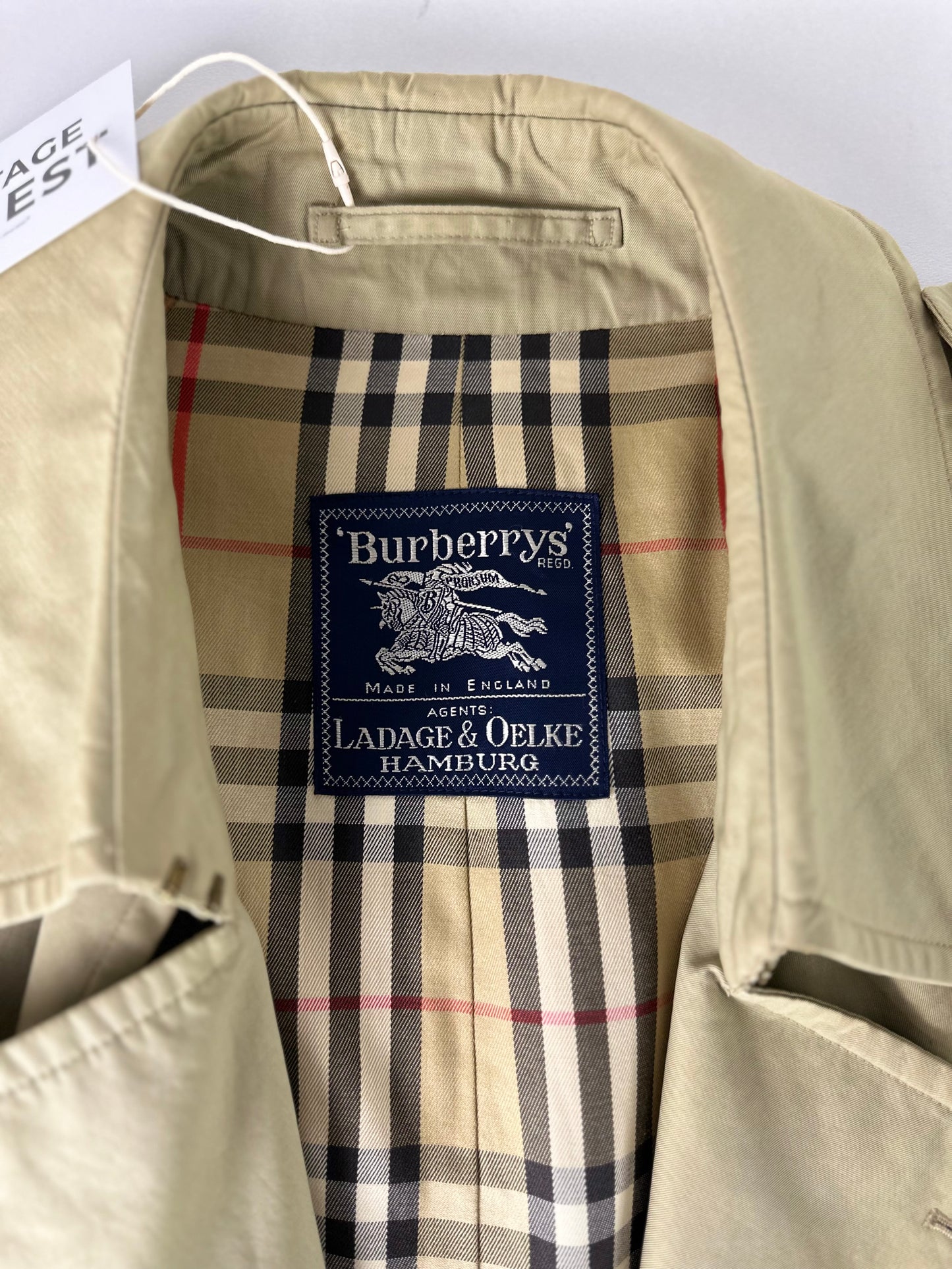 Vintage Burberry Trench Coat Size 54 XL
