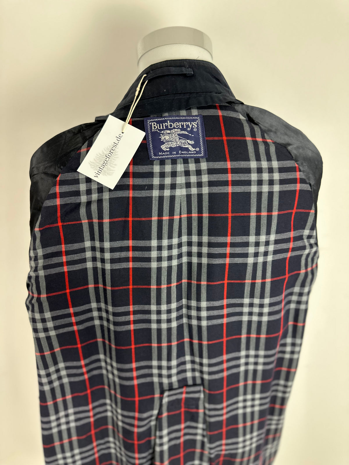 Vintage Burberry Trench Coat Navy Size 50 L