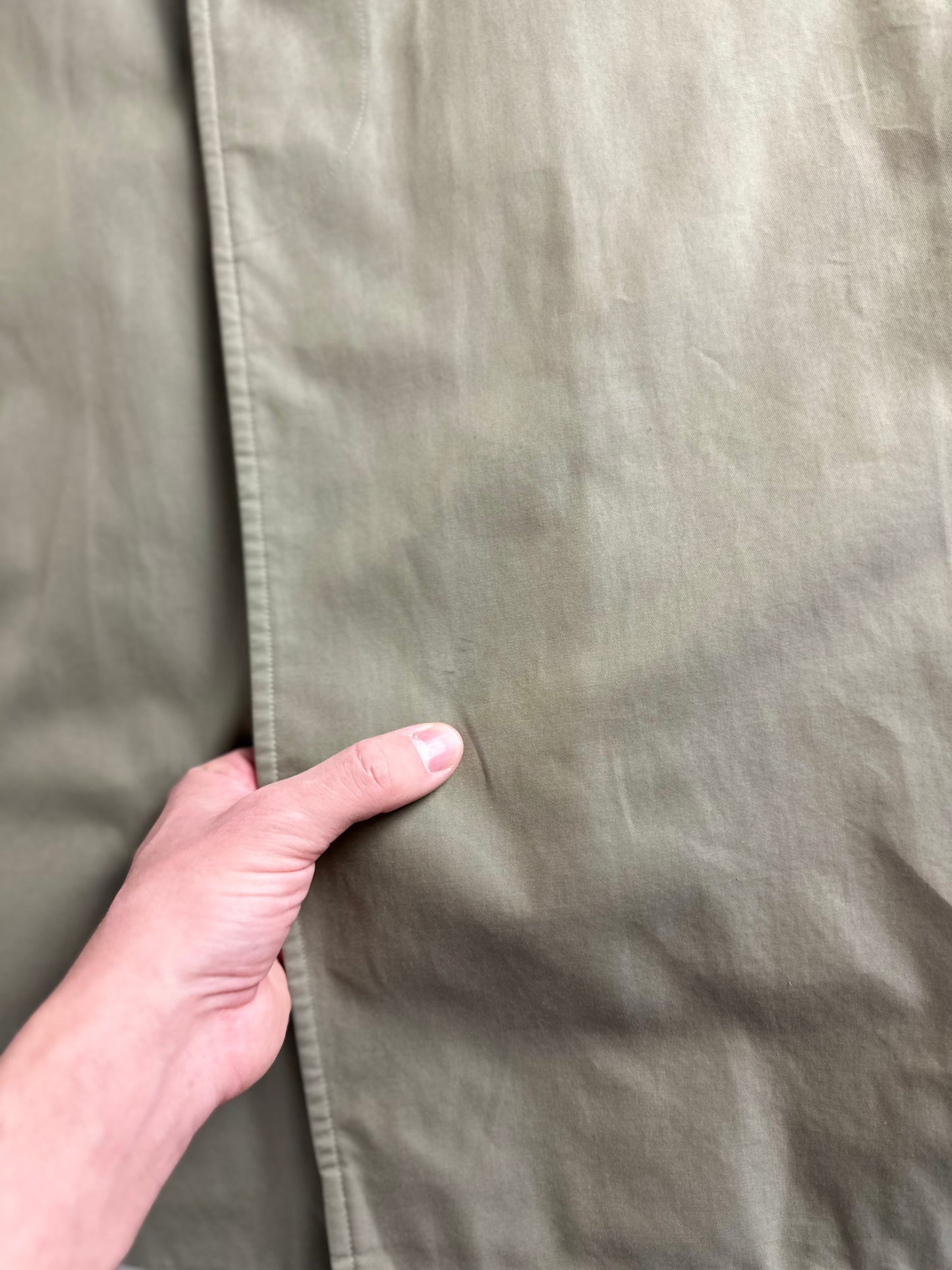 Vintage Burberry Car Coat Oliv Size 46 S With Lining