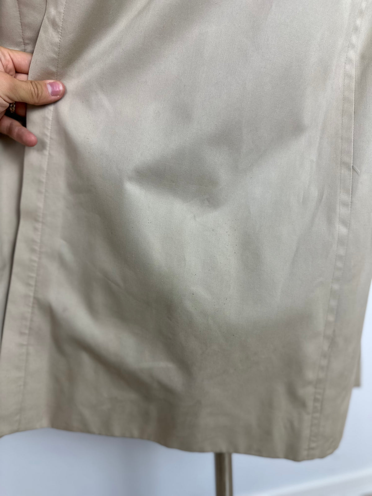 Vintage Burberry Trench Coat Creme Size 56 XL