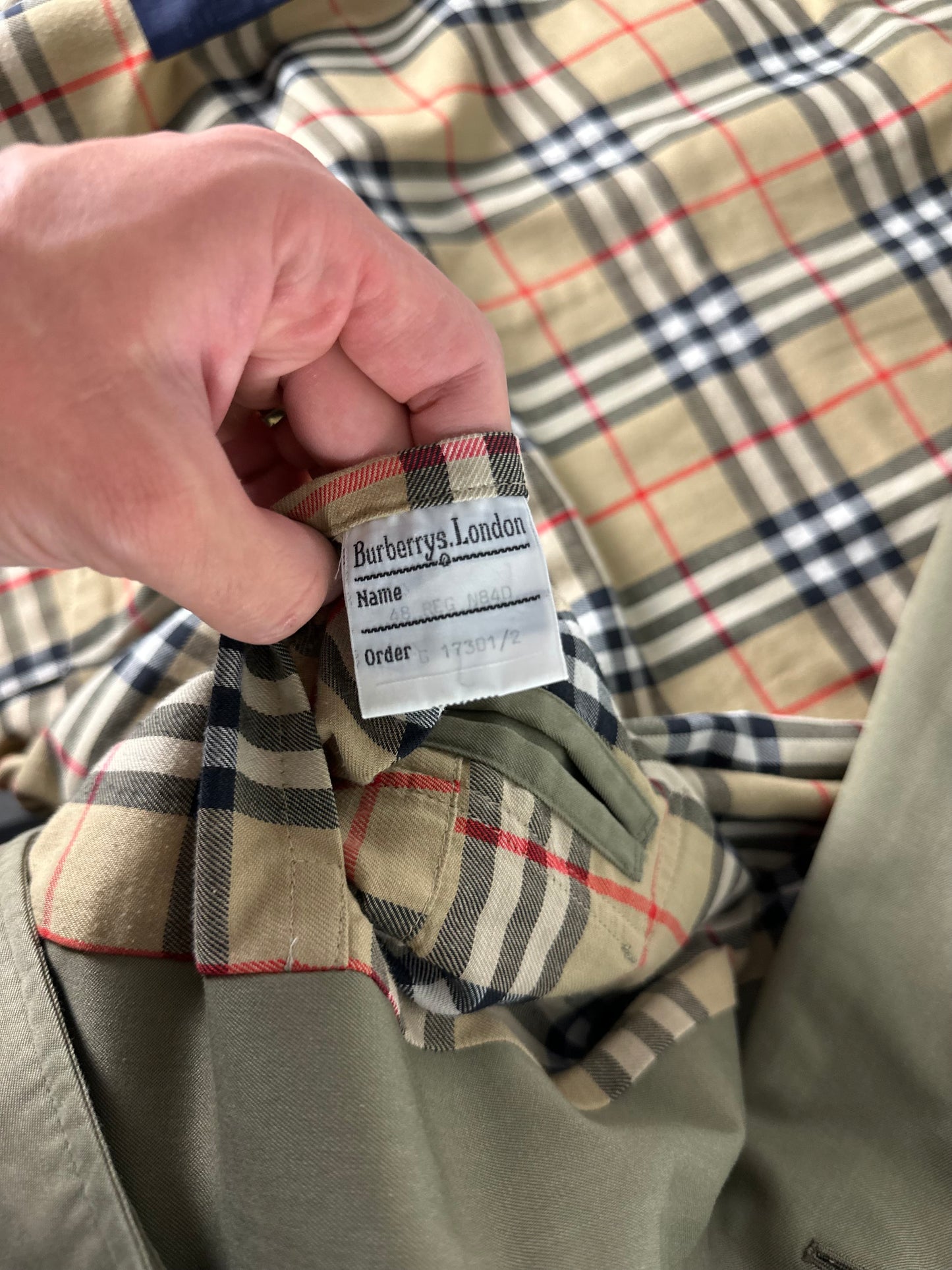 Vintage Burberry Trench Coat Size 48 M