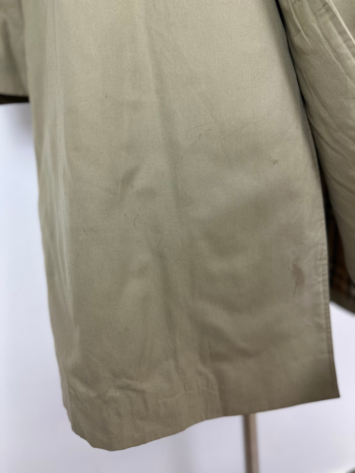 Vintage Burberry Car Coat Oliv Size 58 XXL