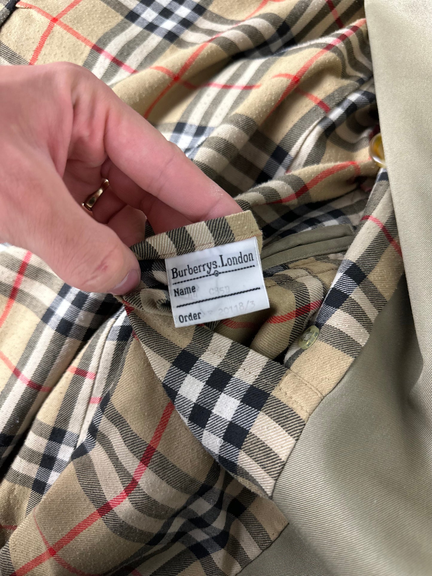Vintage Burberry Trench Coat Size 46 S