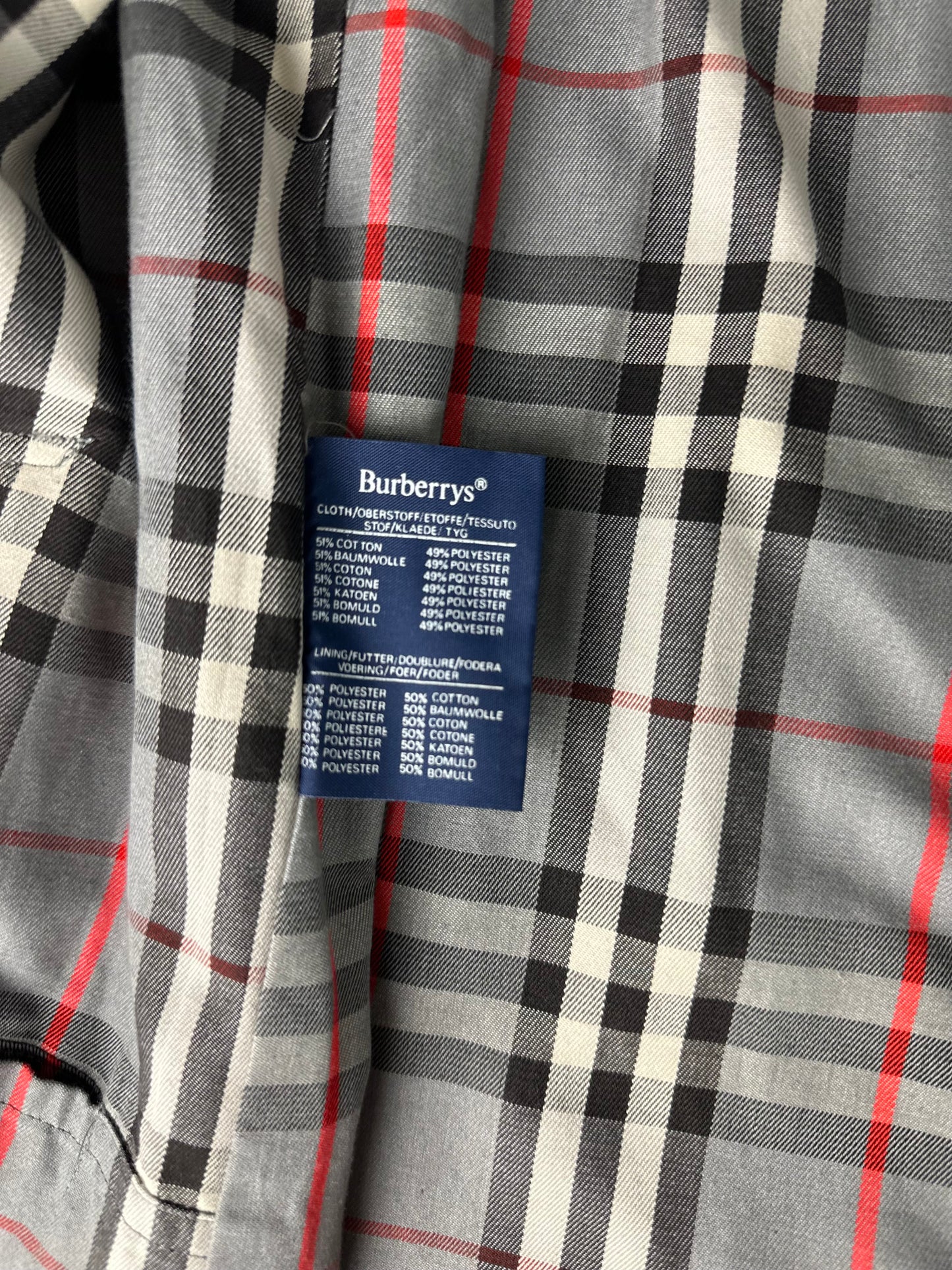 Vintage Burberry Car Coat Size 48 M