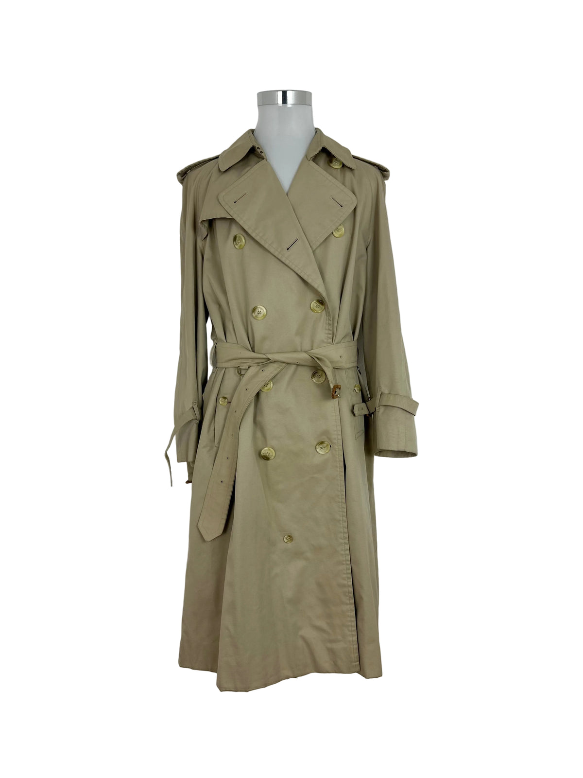 Vintage Burberry Trench Coat Creme Size 52 L