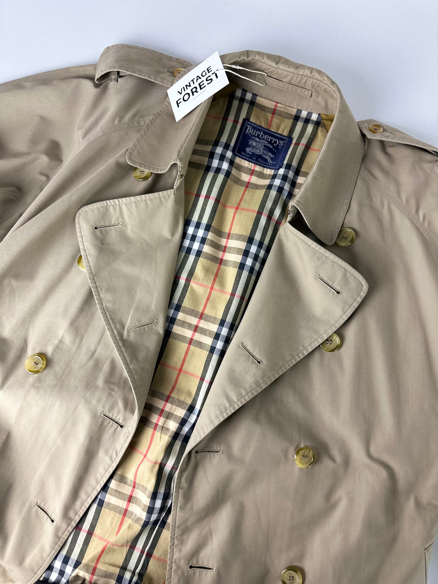 Vintage Burberry Trench Coat Size 58 XXL