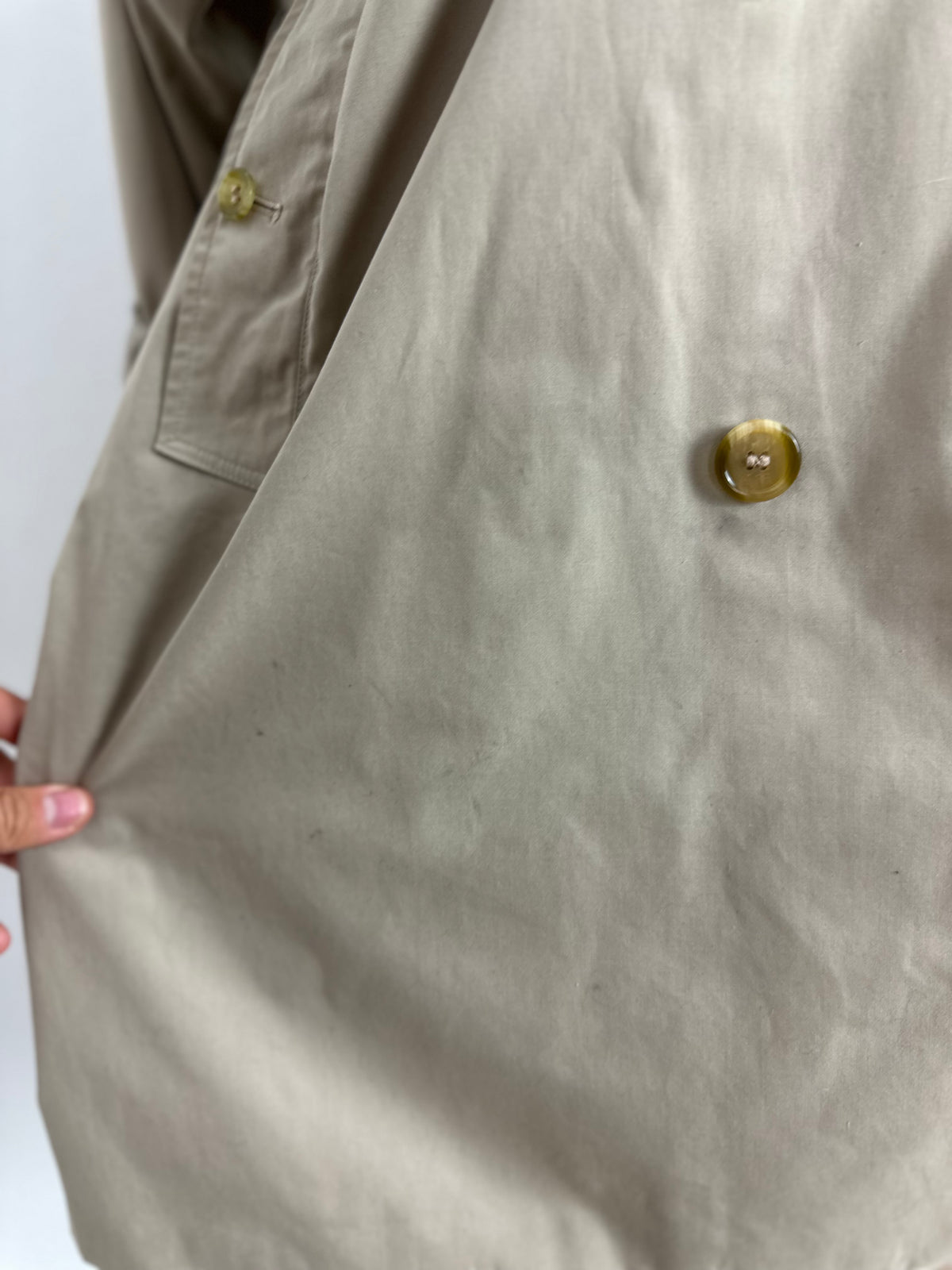 Vintage Burberry Trench Coat Beige Size 16 XL