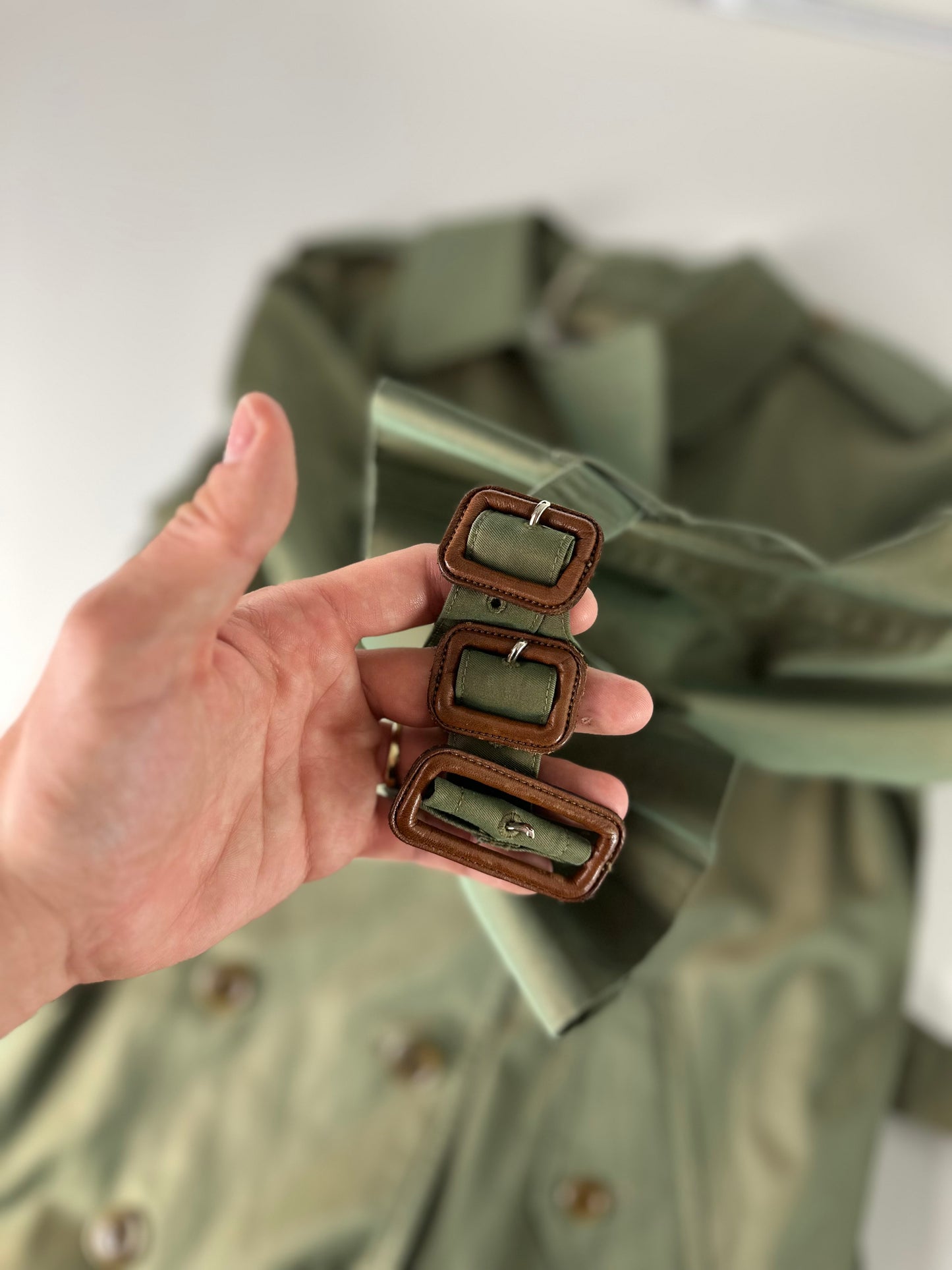 Vintage Burberry Trench Coat Size 12 M
